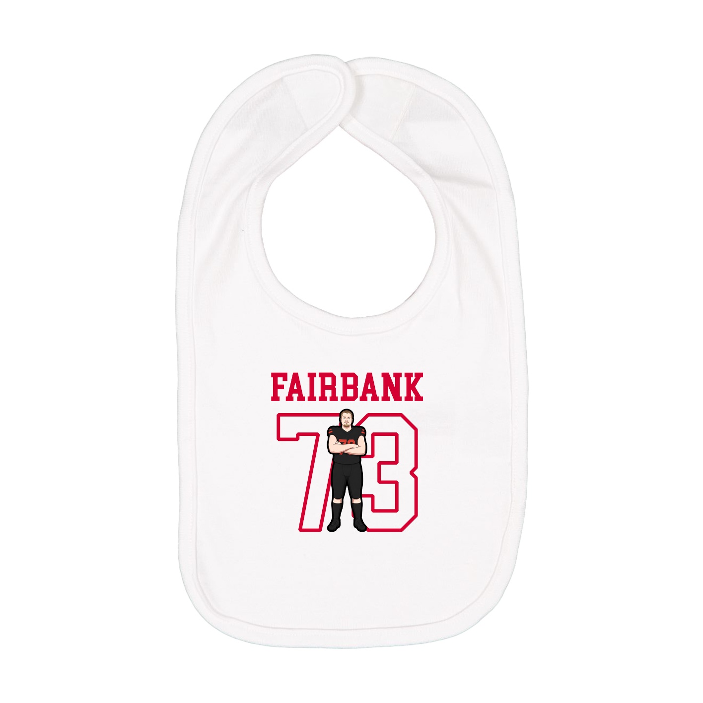 Infant Bib — Shirsey in White