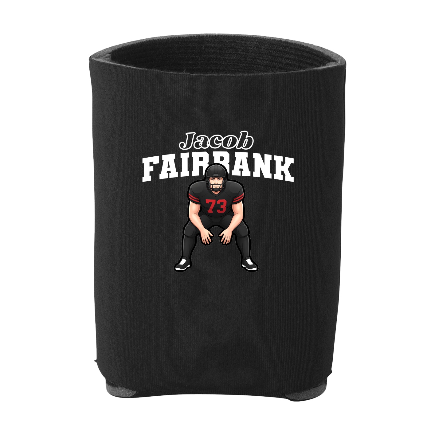 Can Holder — Name Arch in Black