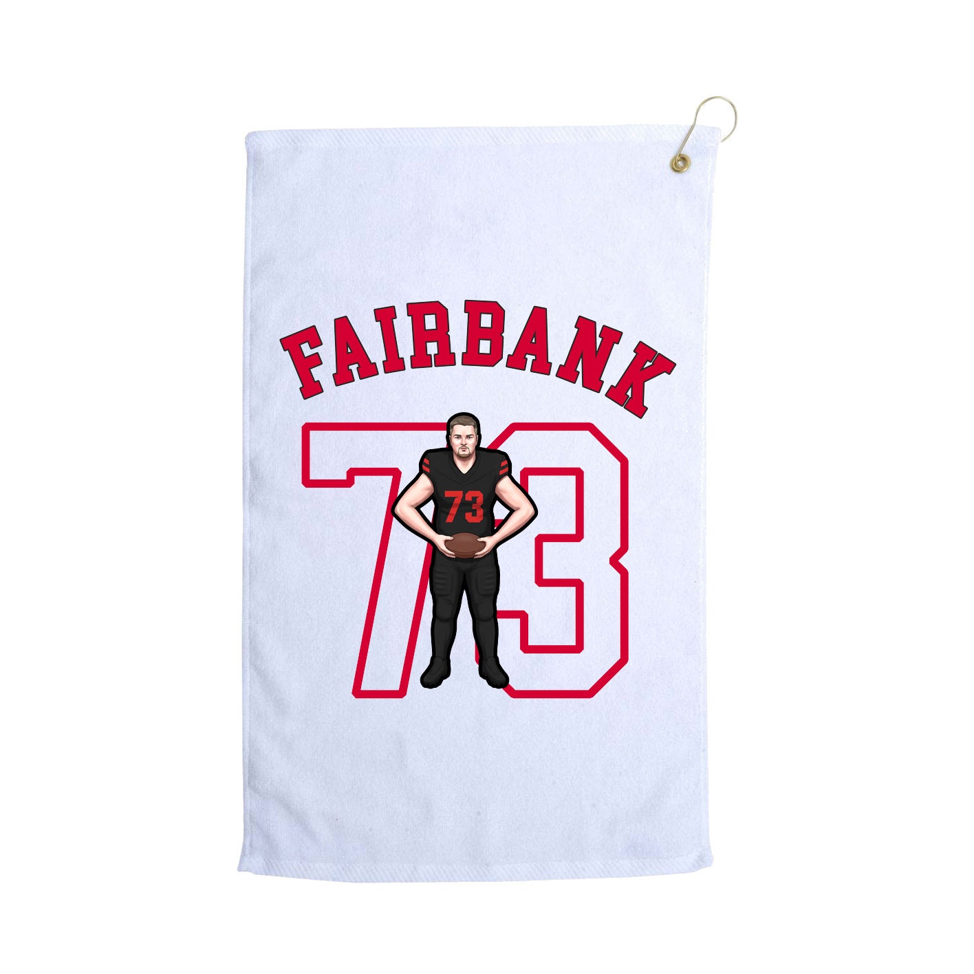Golf Towel — Shirsey Arch in White