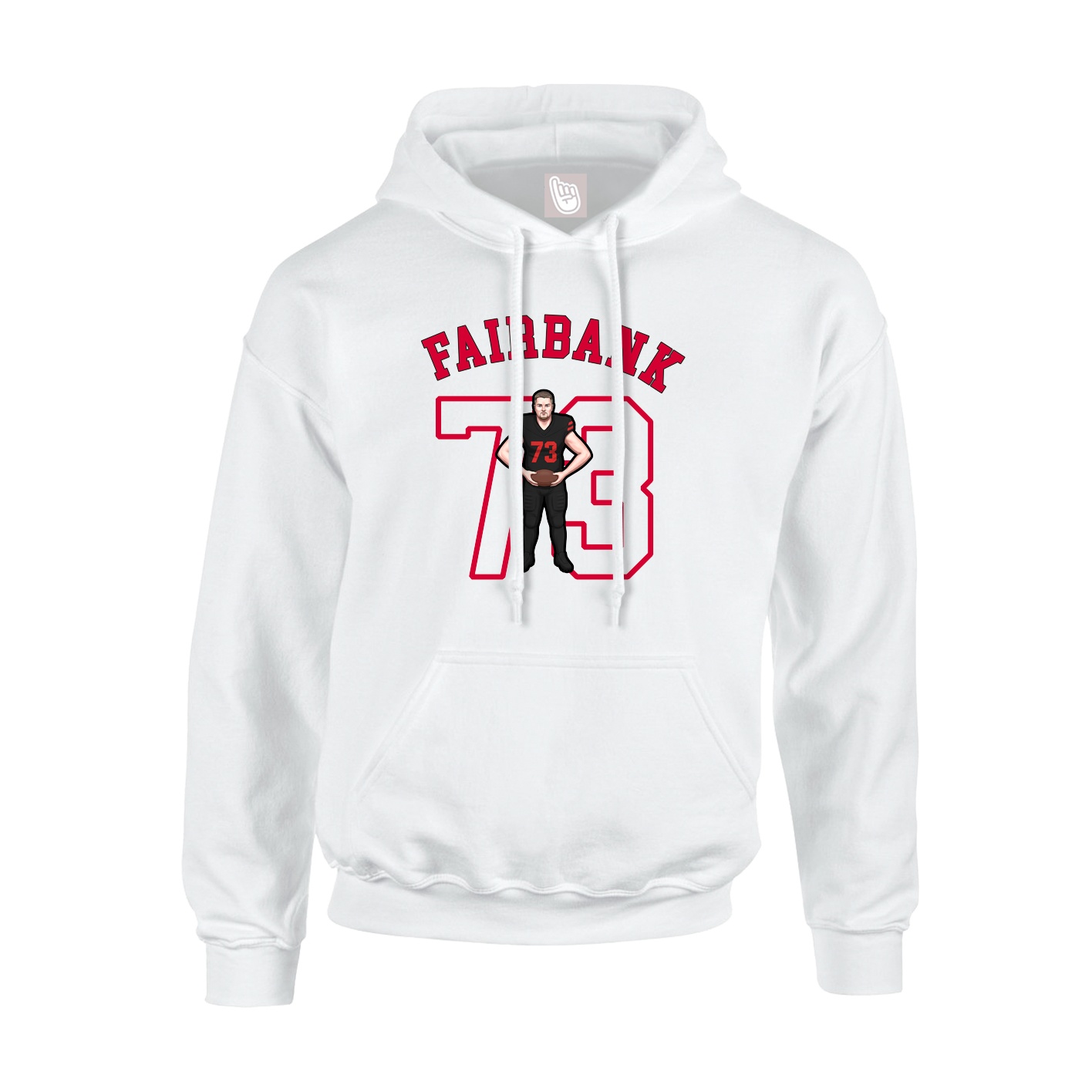 Hoodie — Shirsey Arch in White