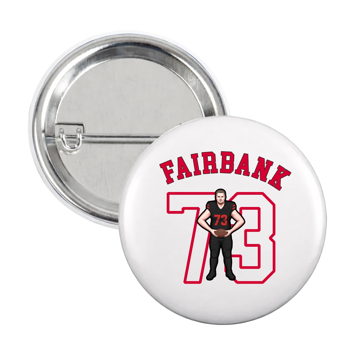 Game Day Button — Shirsey Arch in White