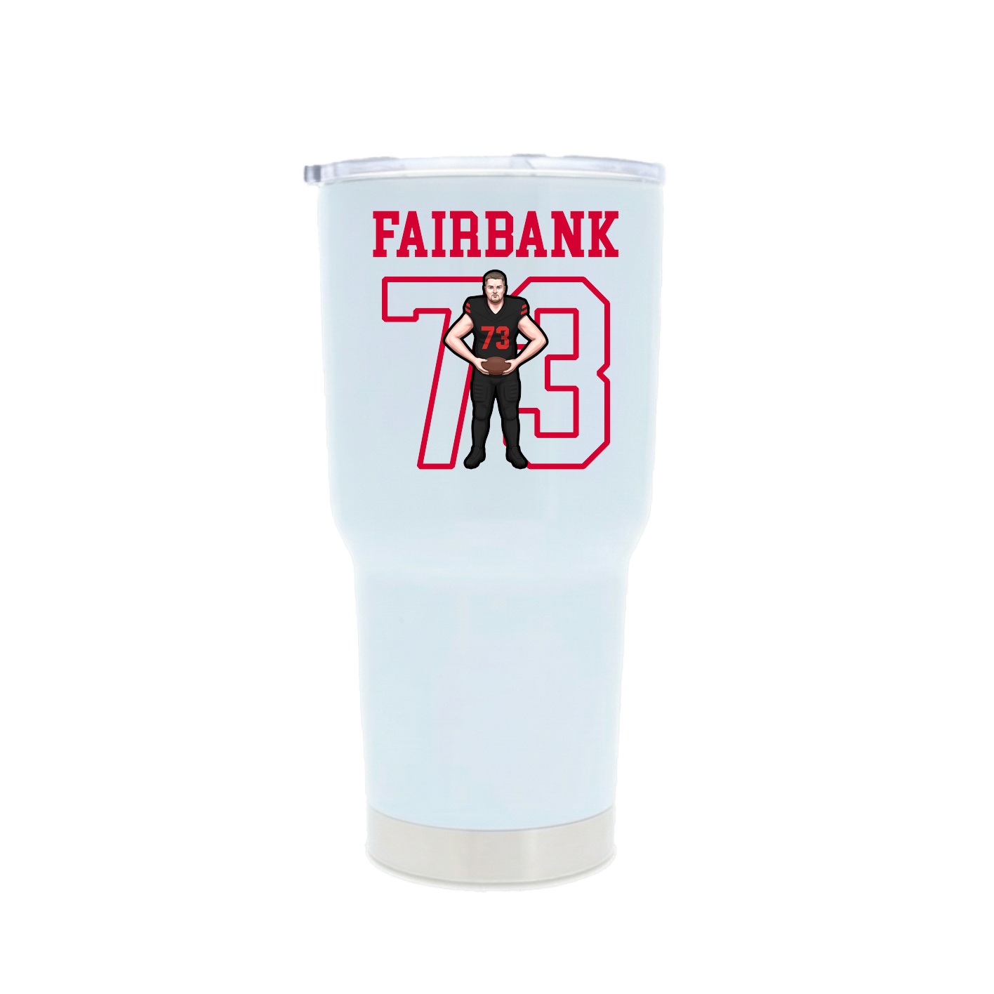 30oz Stainless Steel Tumbler — Shirsey in White