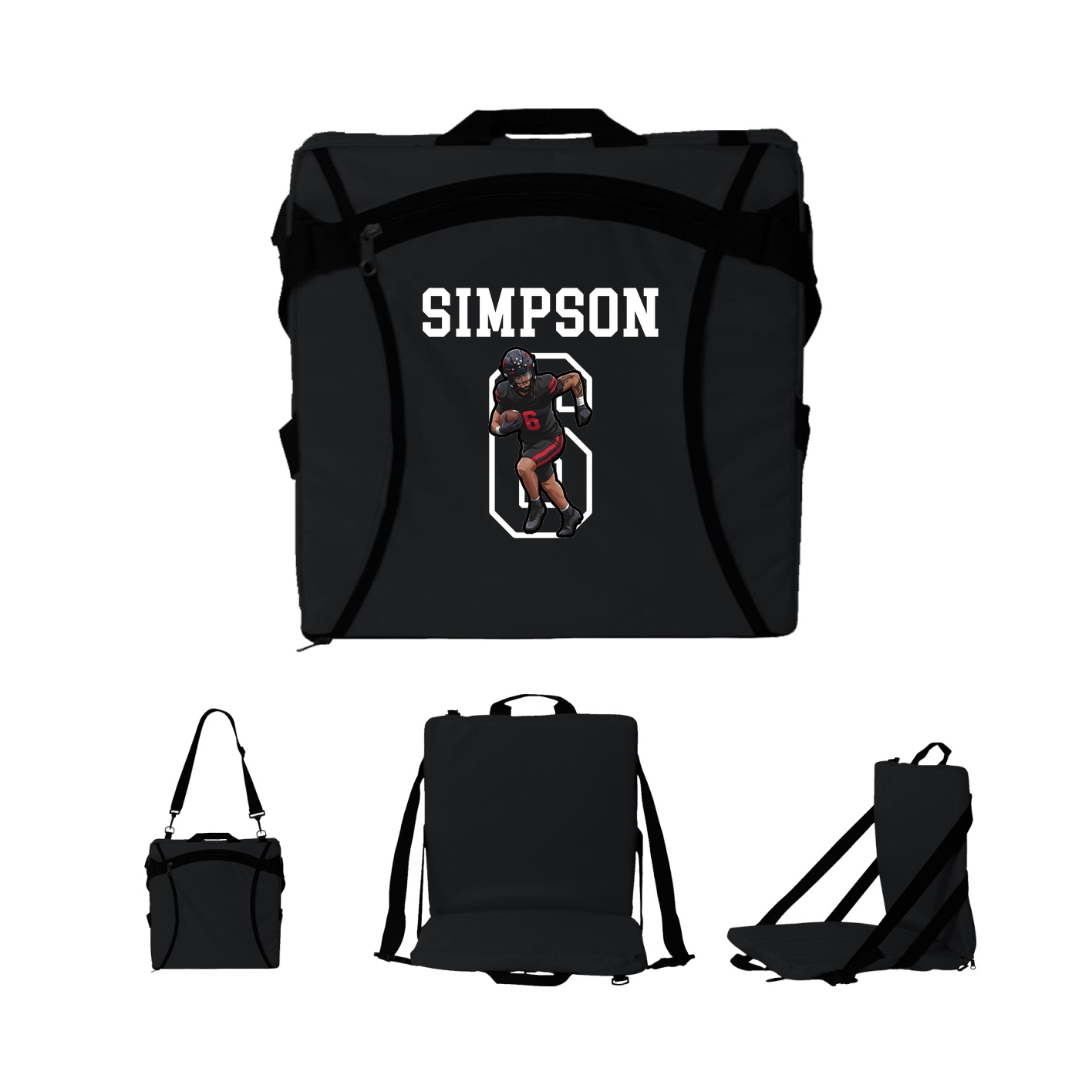 Folding Stadium Seat — Shirsey in Black