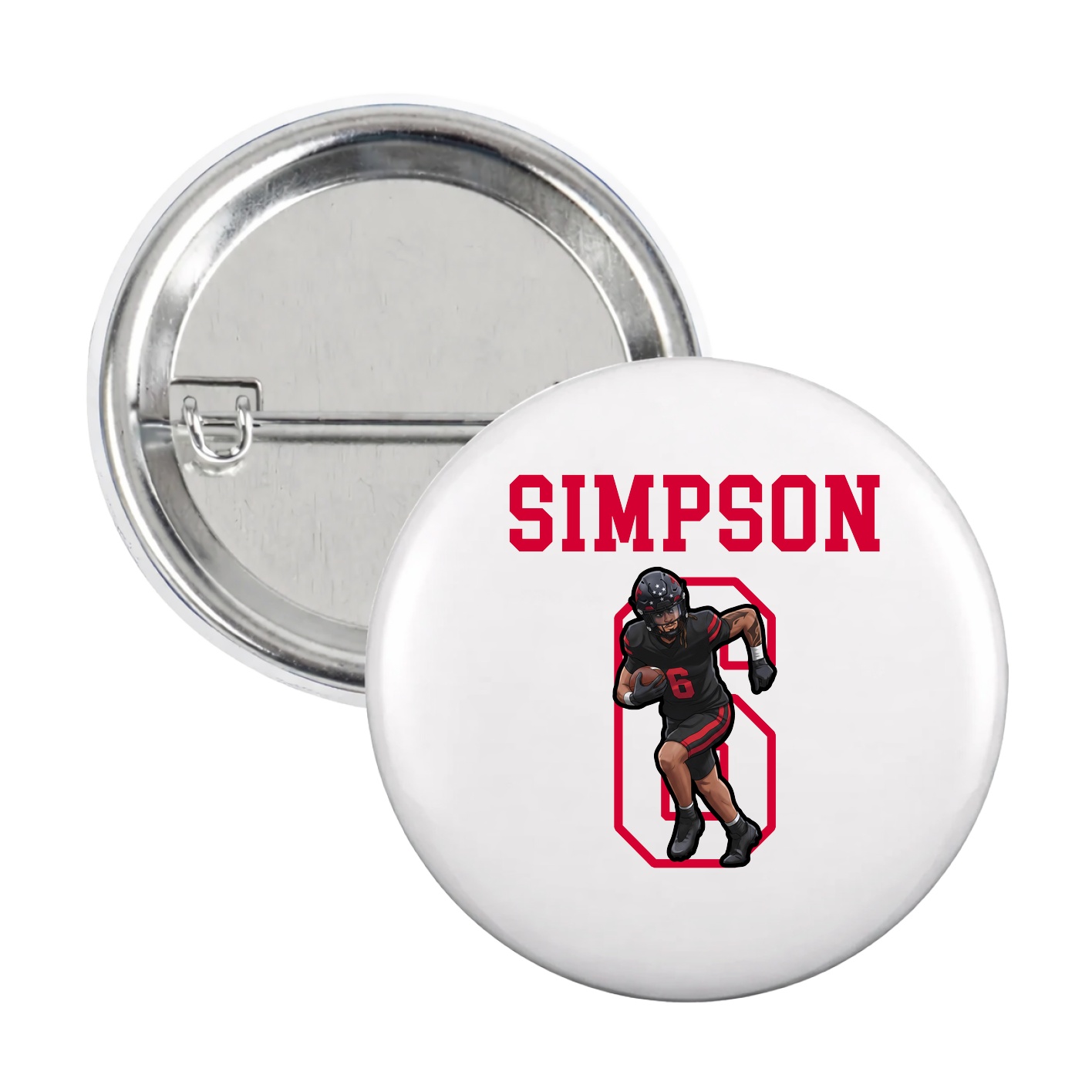 Game Day Button — Shirsey in White