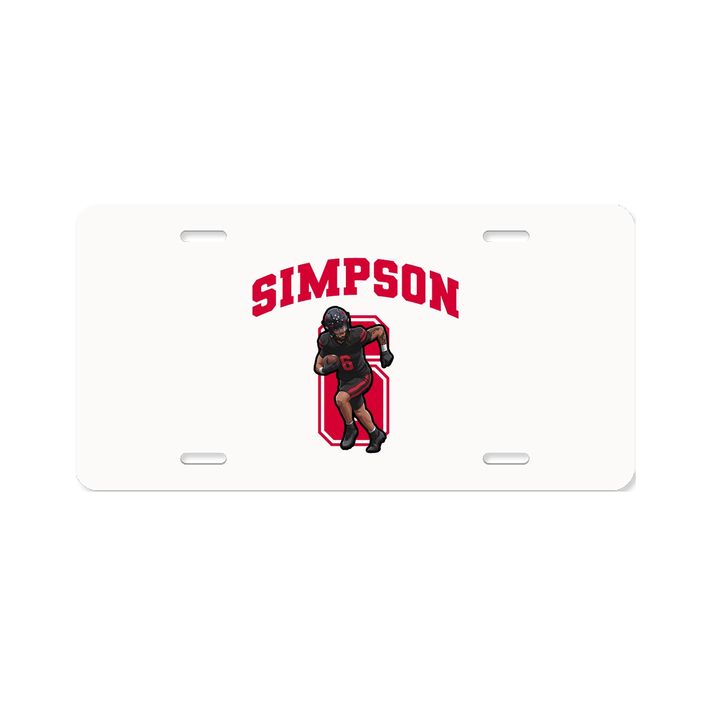 License Plate — Number in Classic