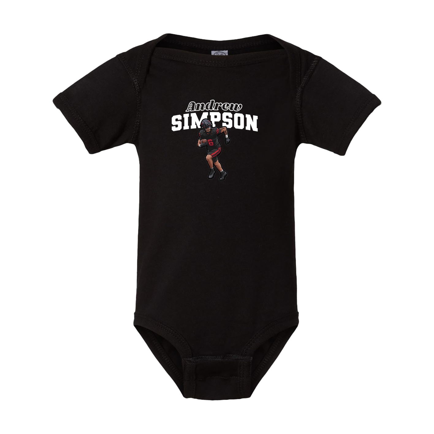 Baby Onesie — Name Arch in Black