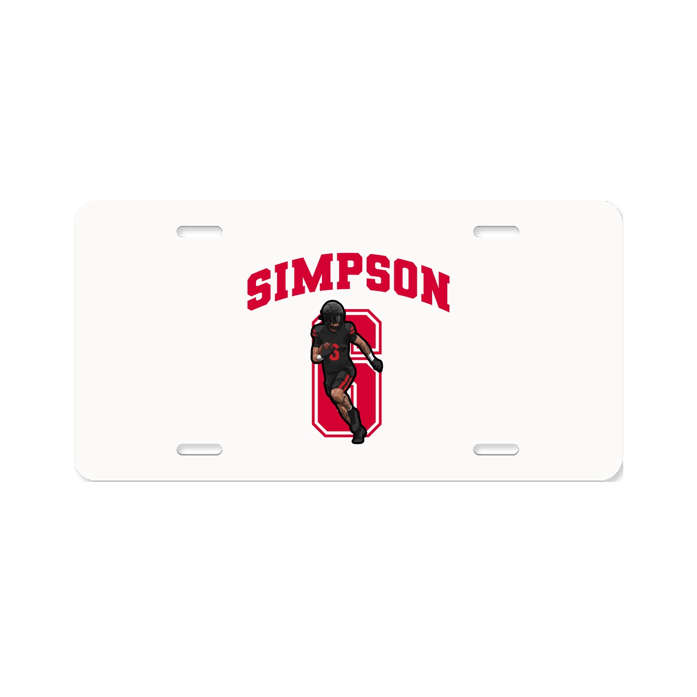 License Plate — Number in Classic