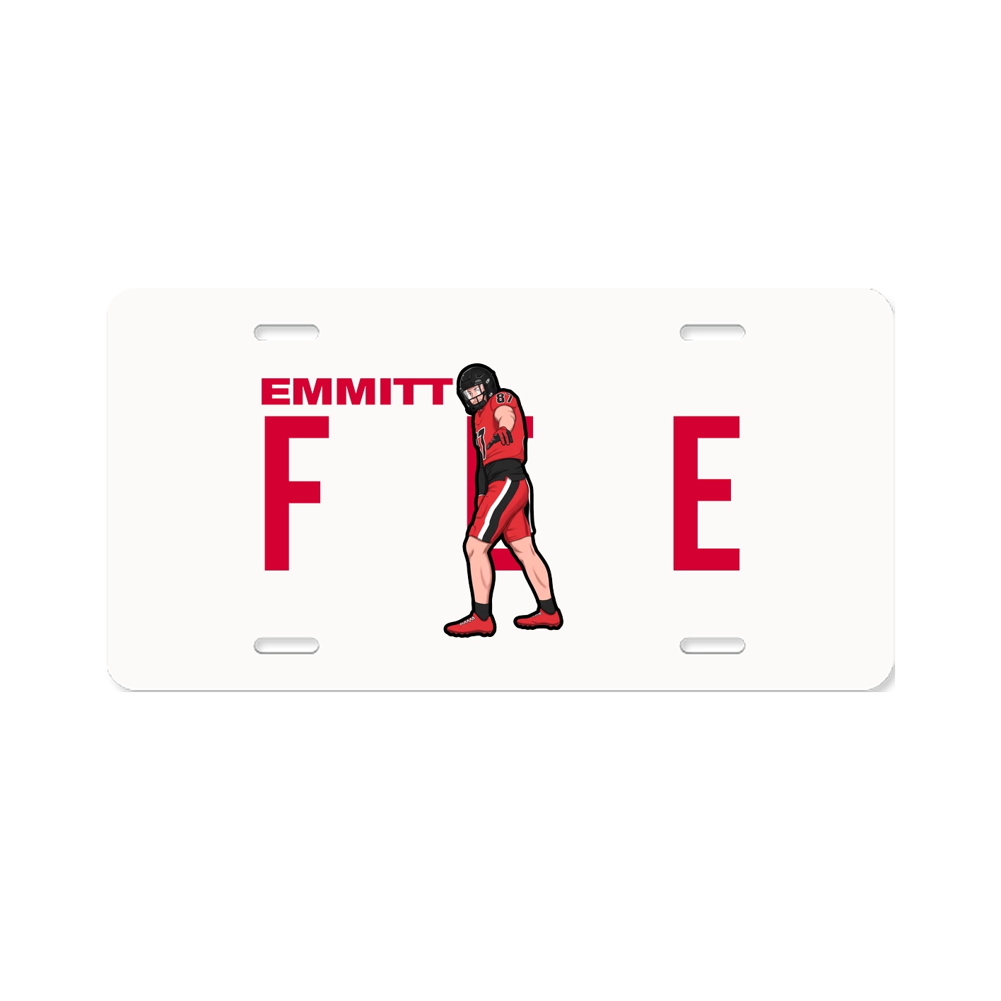 License Plate — Player Name in Classic