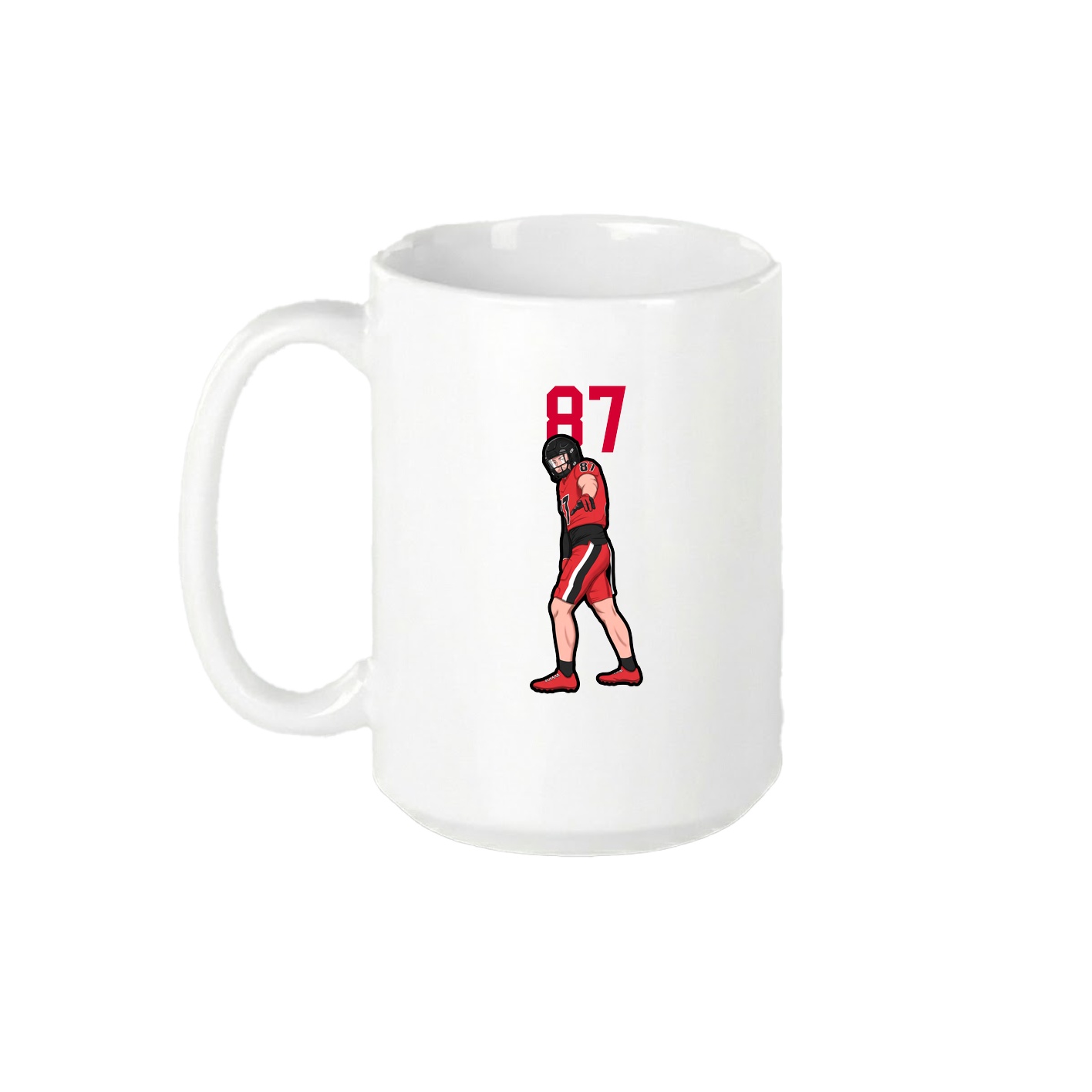15oz Coffee Mug — Number Top in White
