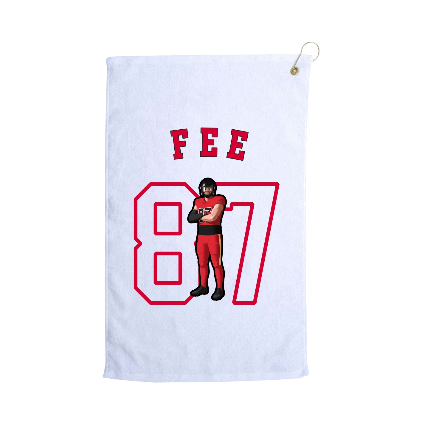 Golf Towel — Shirsey Arch in White