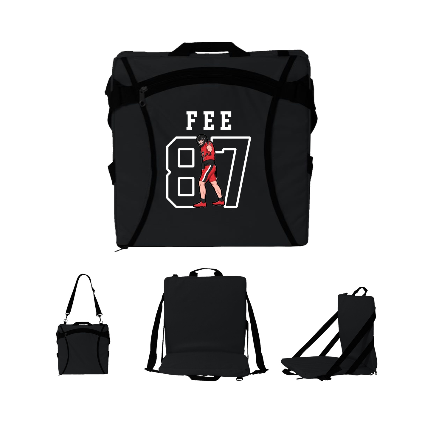 Folding Stadium Seat — Shirsey in Black