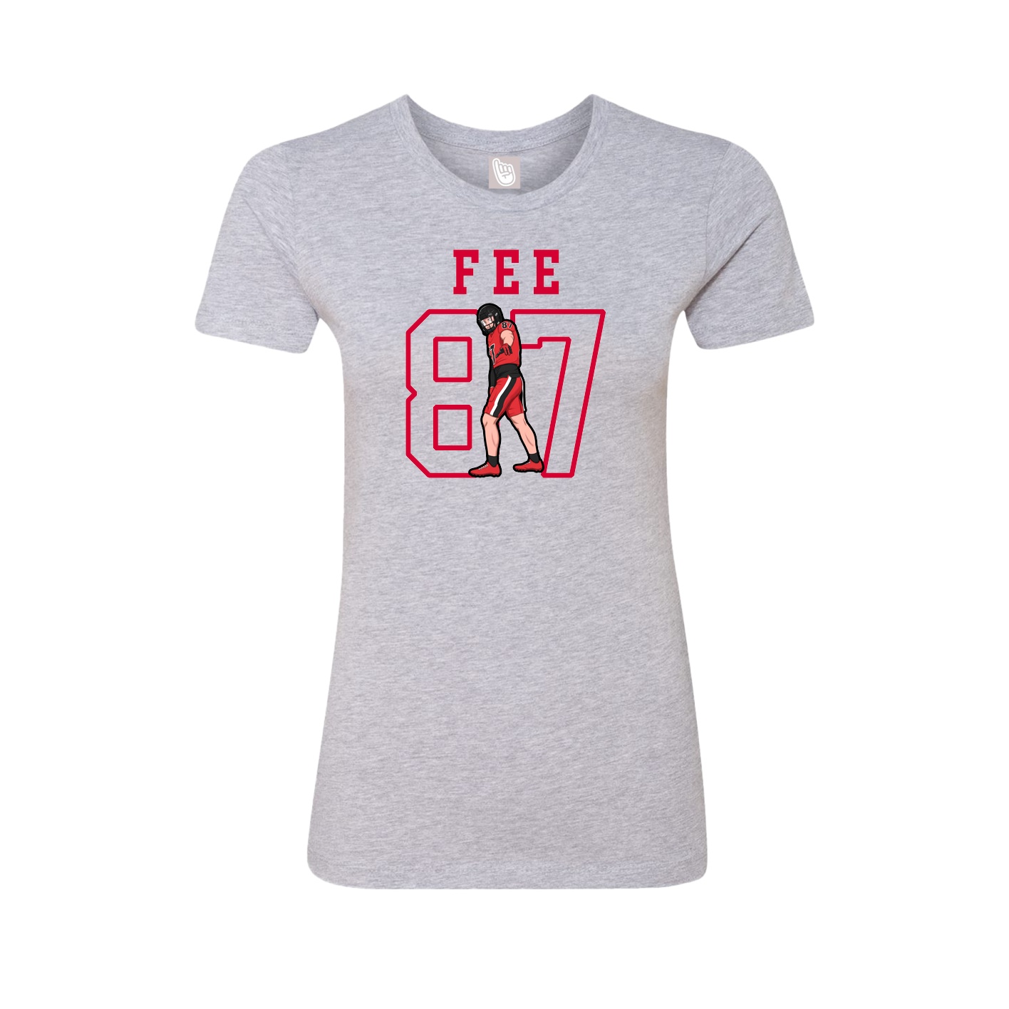 Fitted Women's Tee — Shirsey in Grey