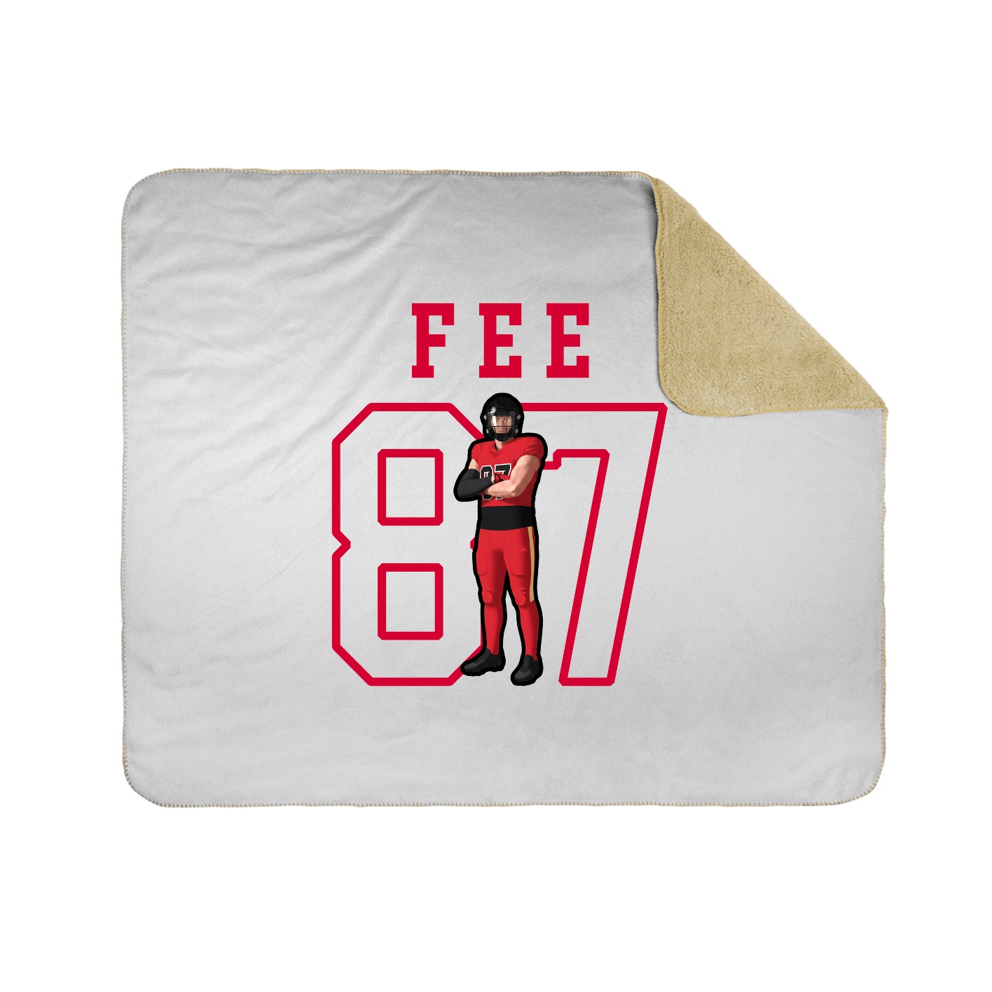 Throw Blanket — Shirsey in White