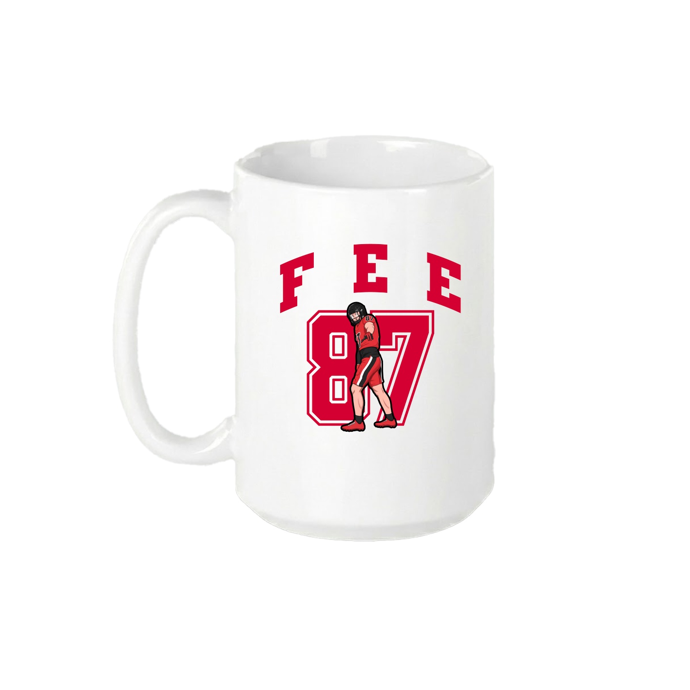 15oz Coffee Mug — Number in White