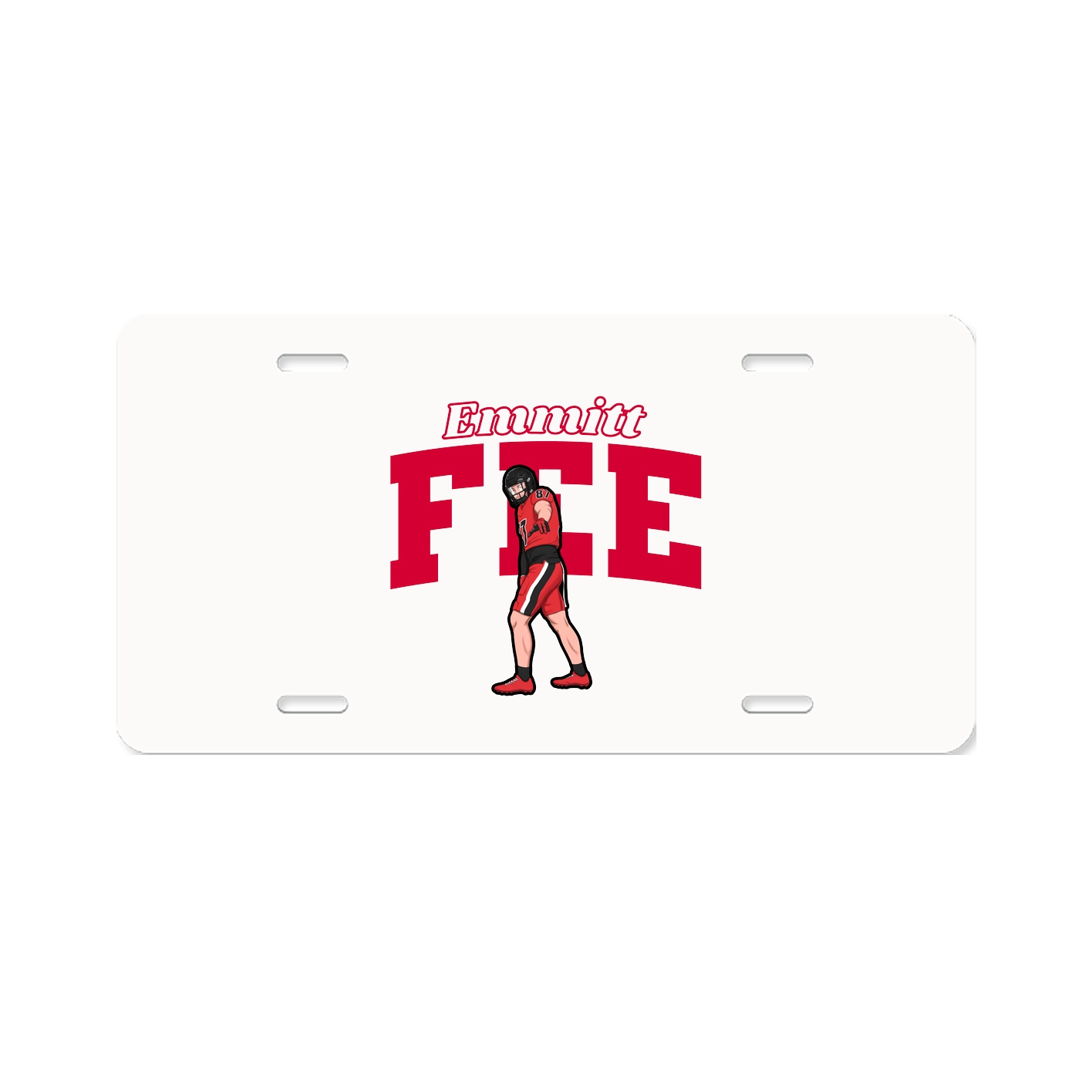 License Plate — Name Arch in Classic