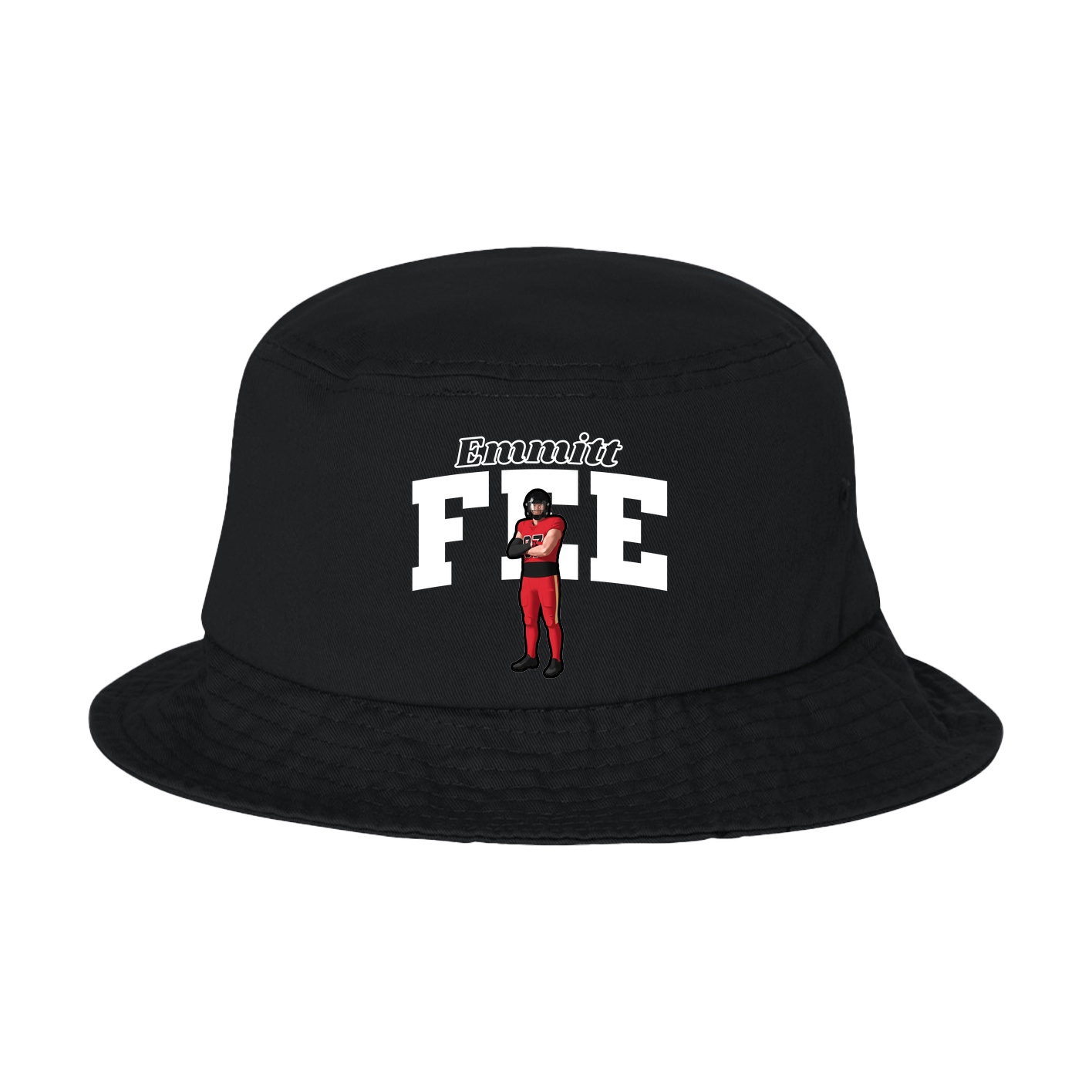 Bucket Cap — Name Arch in Black