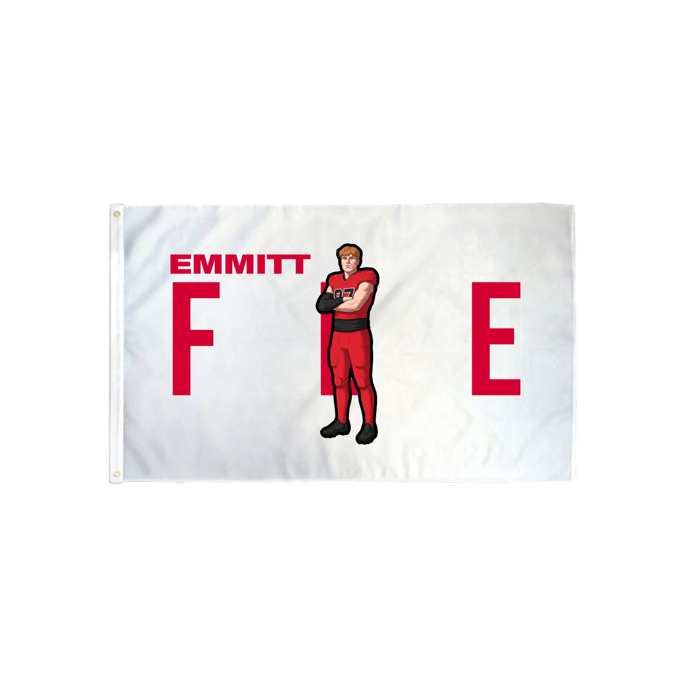 3x5 Flag — Player Name in Classic