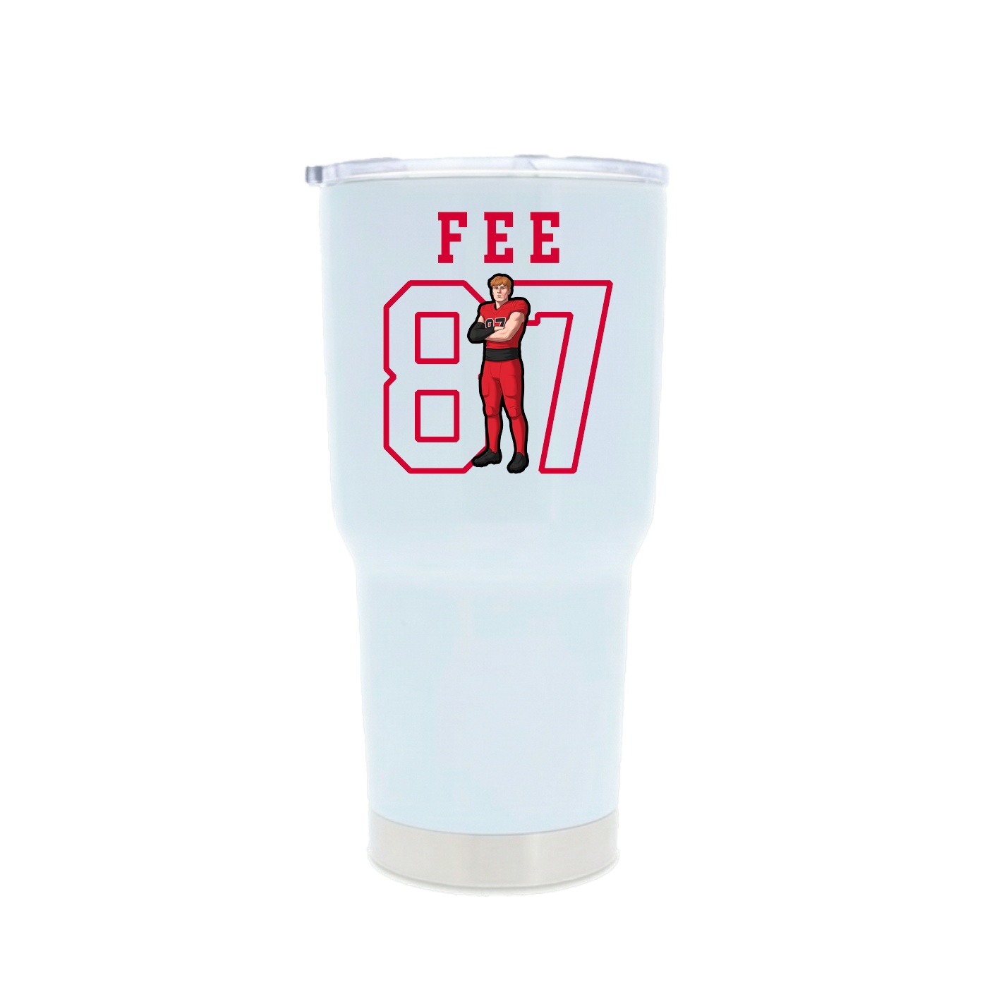 30oz Stainless Steel Tumbler — Shirsey in White