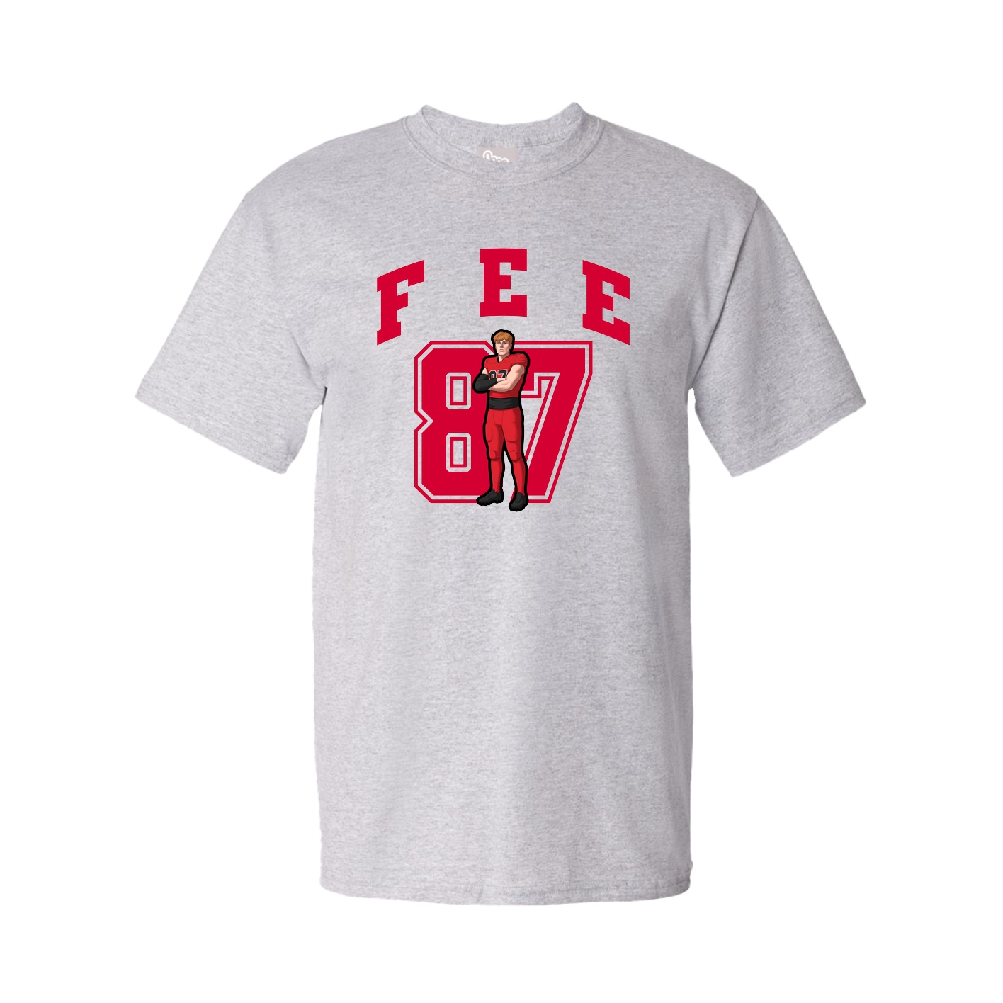 Youth Tee — Number in Grey