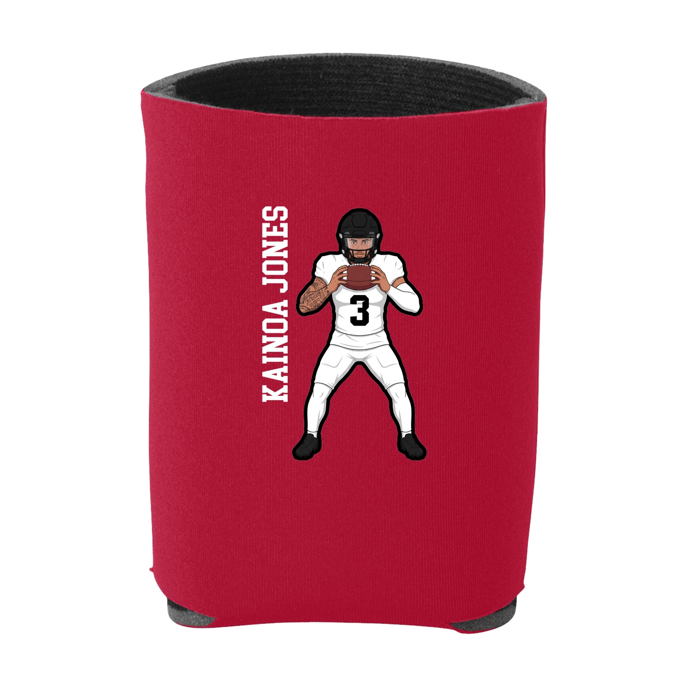 Can Holder — Name Vertical in Red