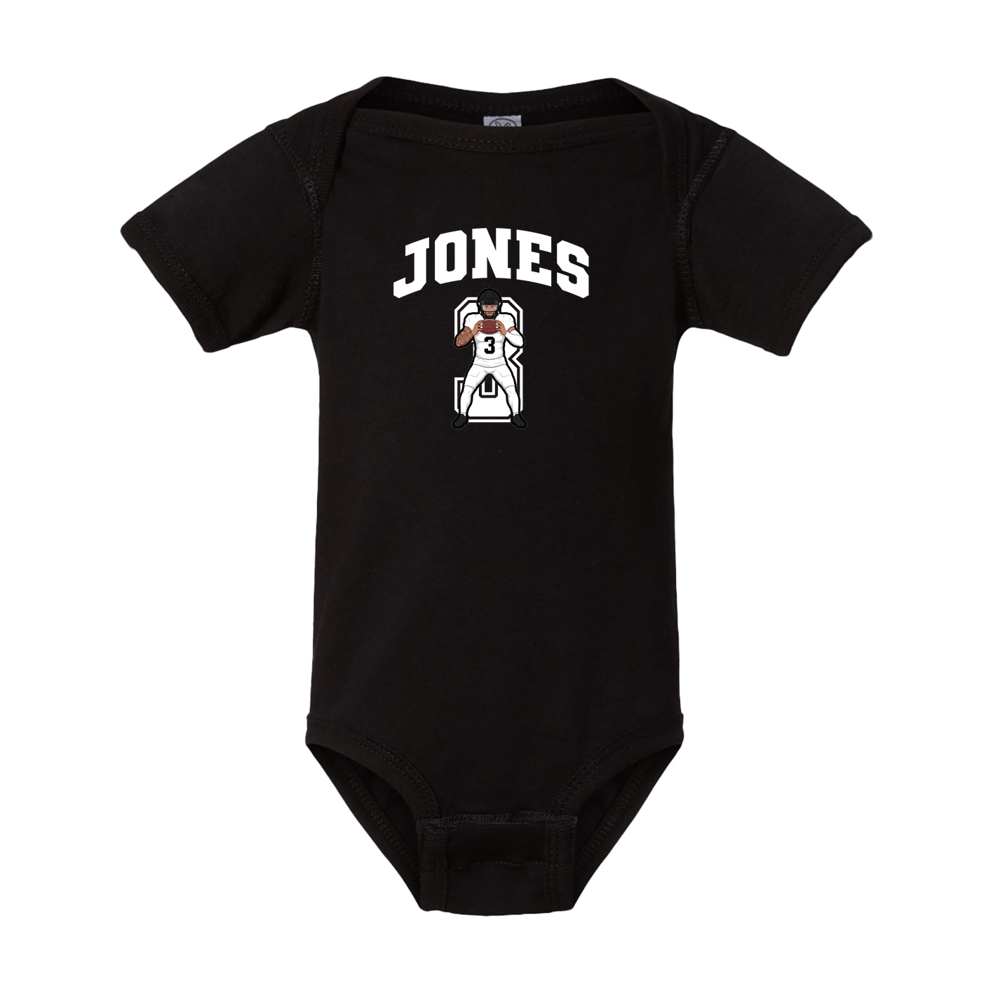 Baby Onesie — Number in Black
