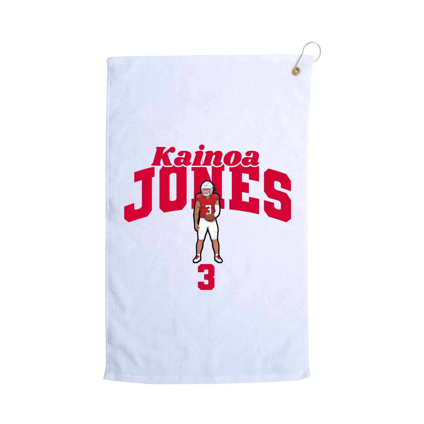 Golf Towel — Signature Arch in White