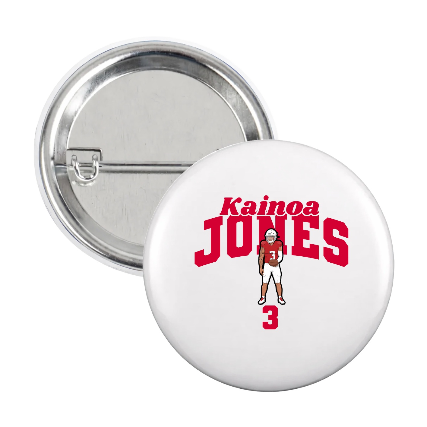 Game Day Button — Signature Arch in White