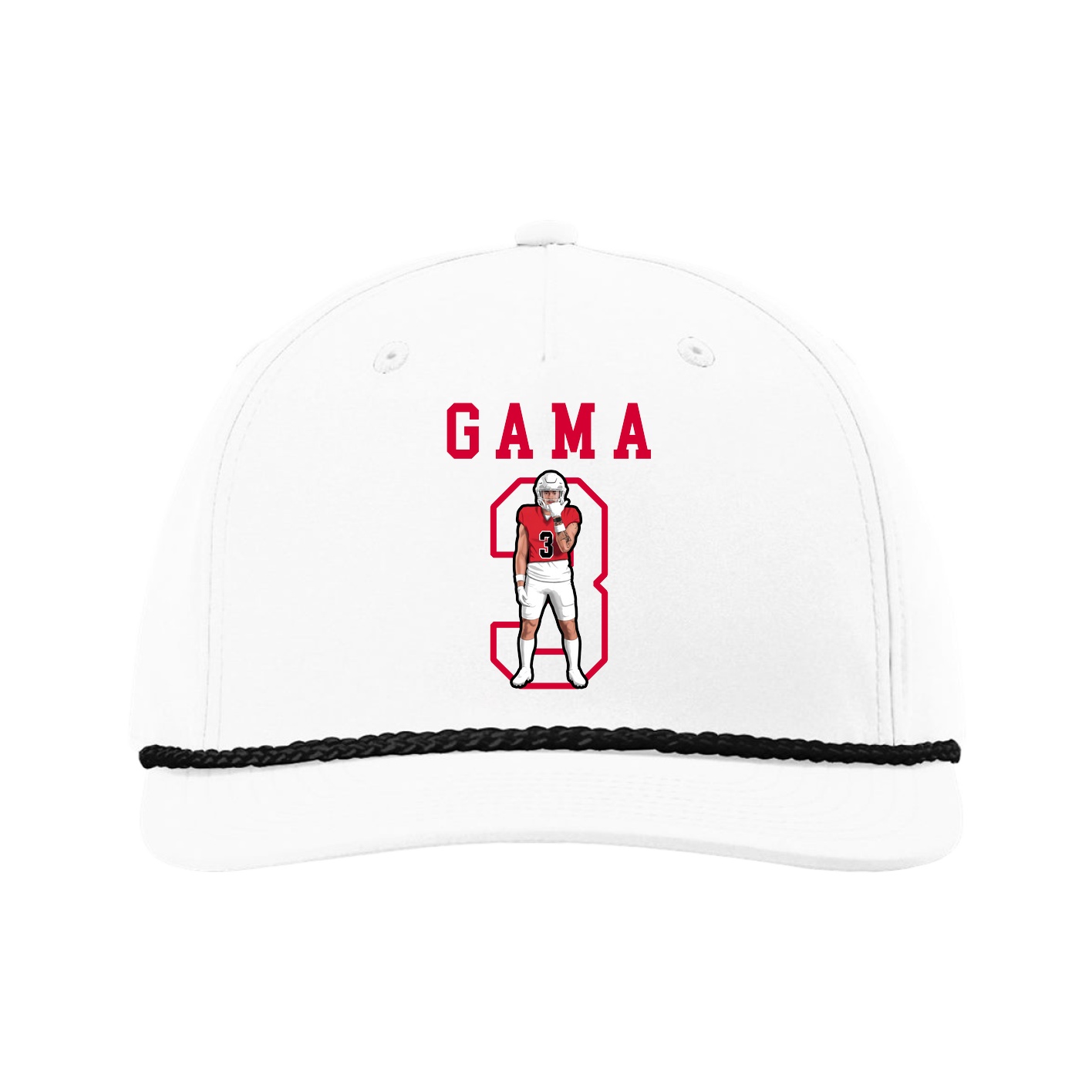 Five-Panel Classic Rope Cap — Shirsey in White