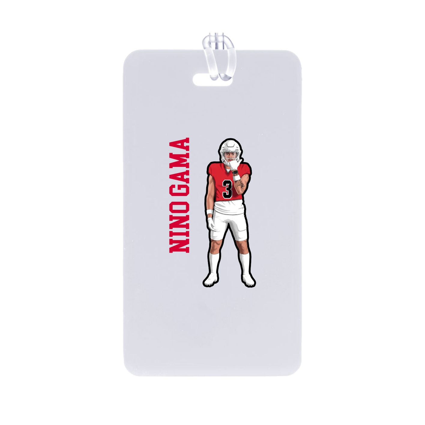 Bag Tag — Name Vertical in Classic