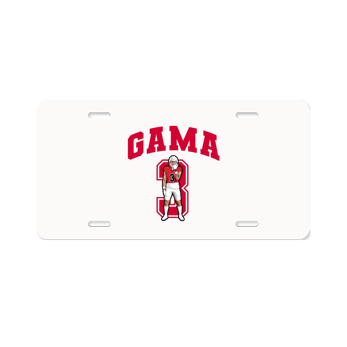 License Plate — Number in Classic