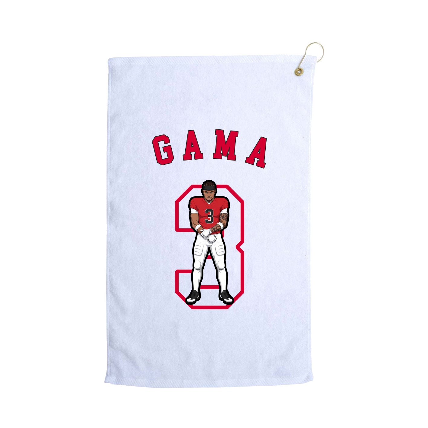 Golf Towel — Shirsey Arch in White