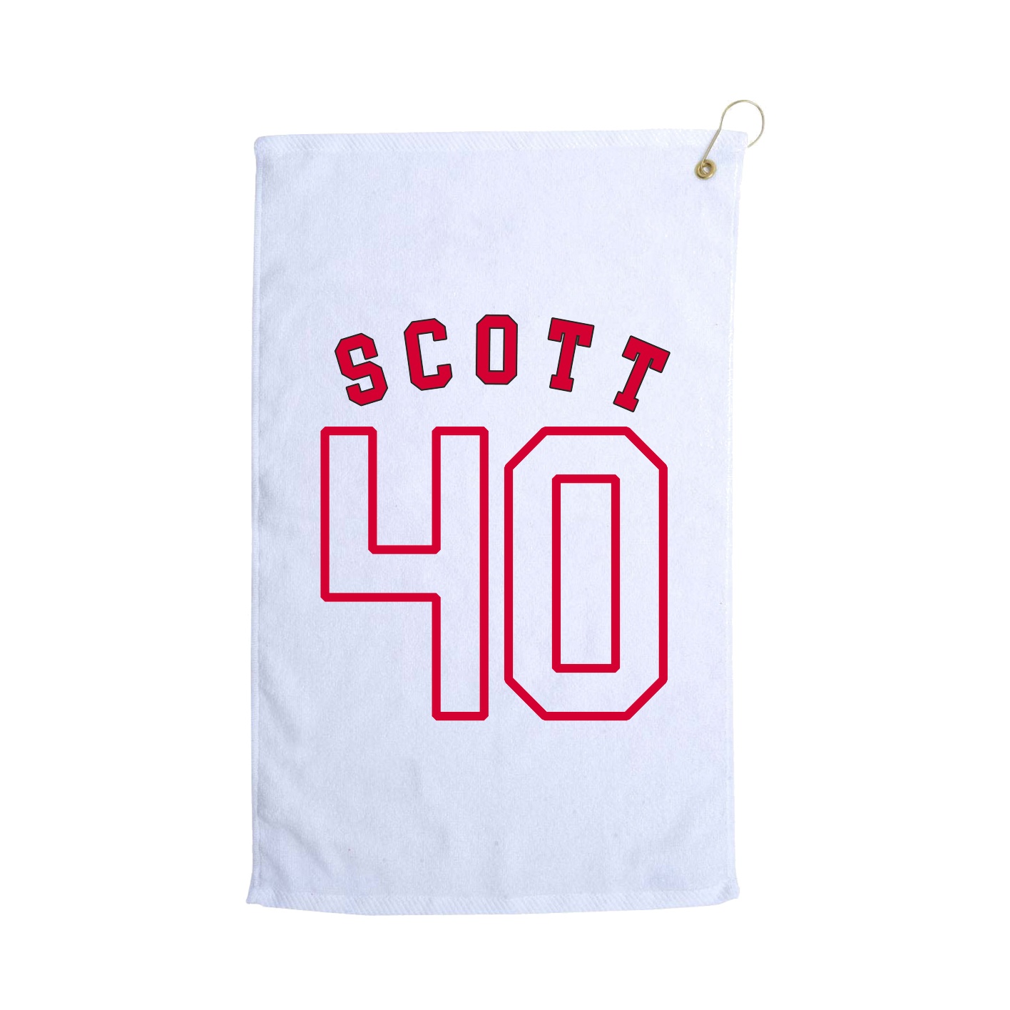 Golf Towel — Shirsey Arch in White