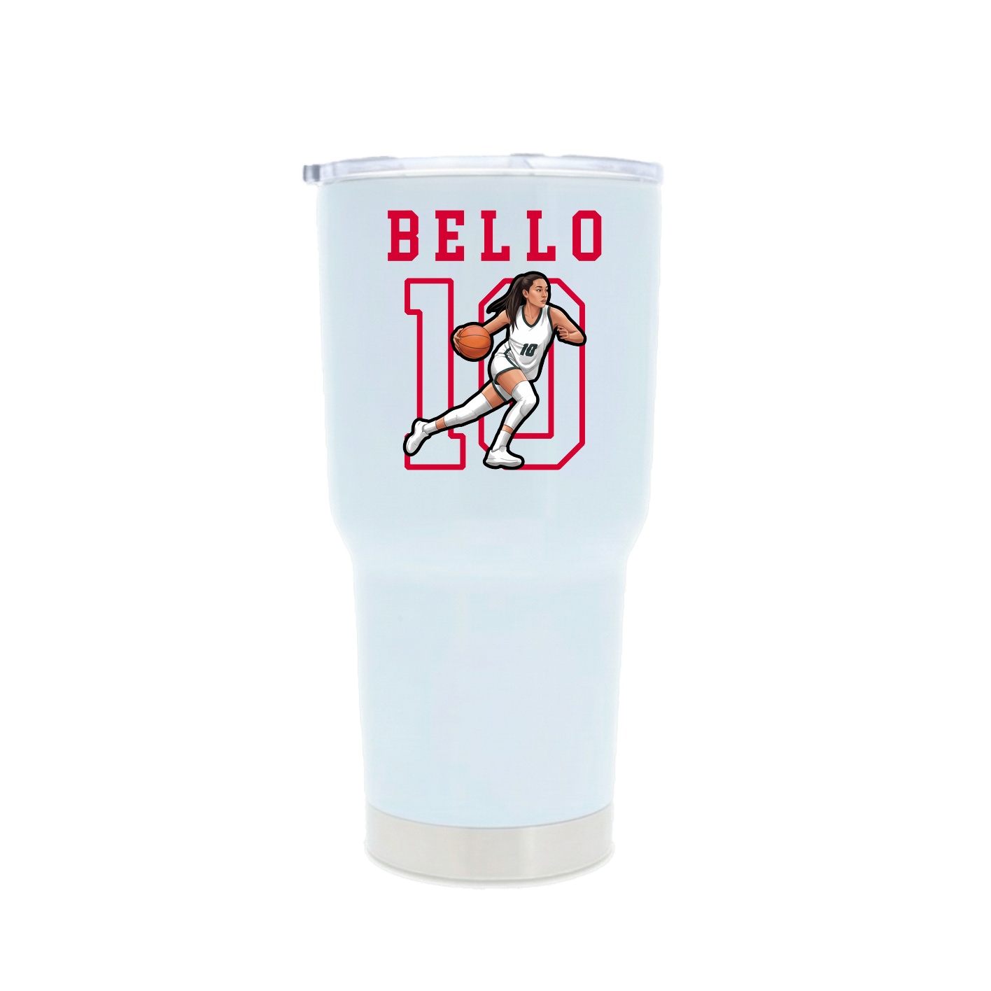 30oz Stainless Steel Tumbler — Shirsey in White