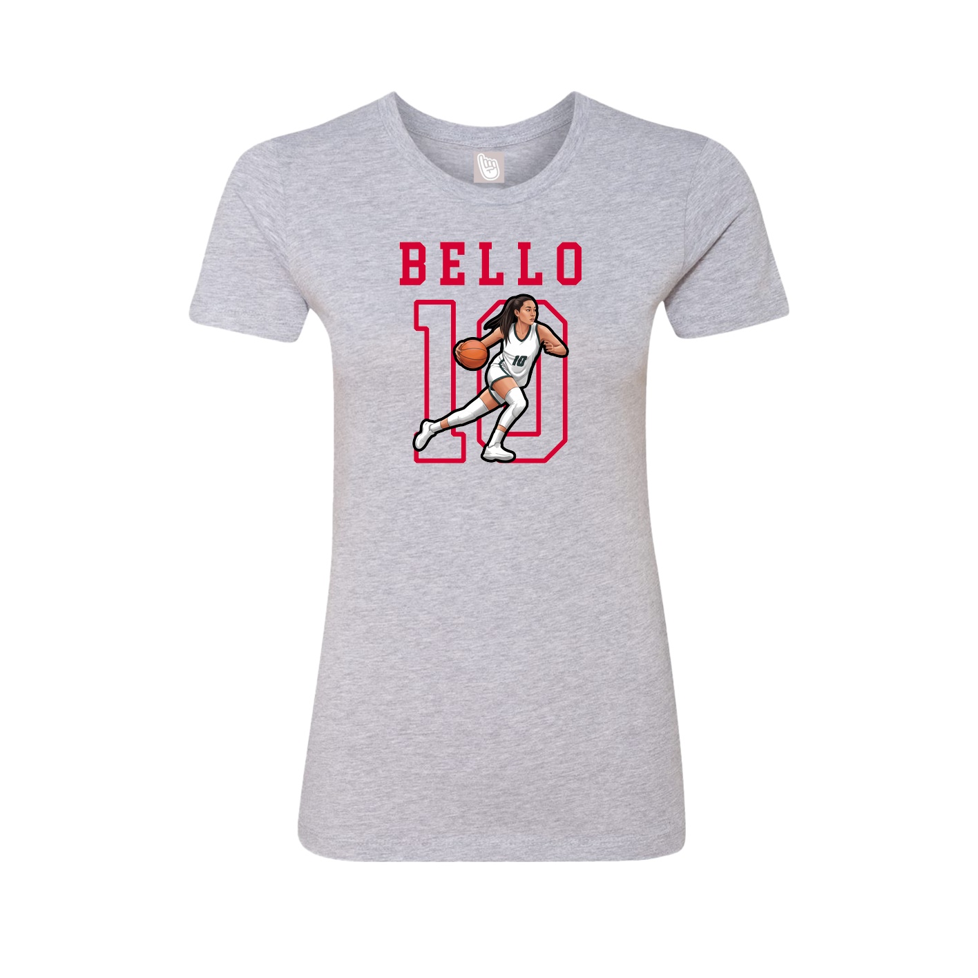 Fitted Women's Tee — Shirsey in Grey
