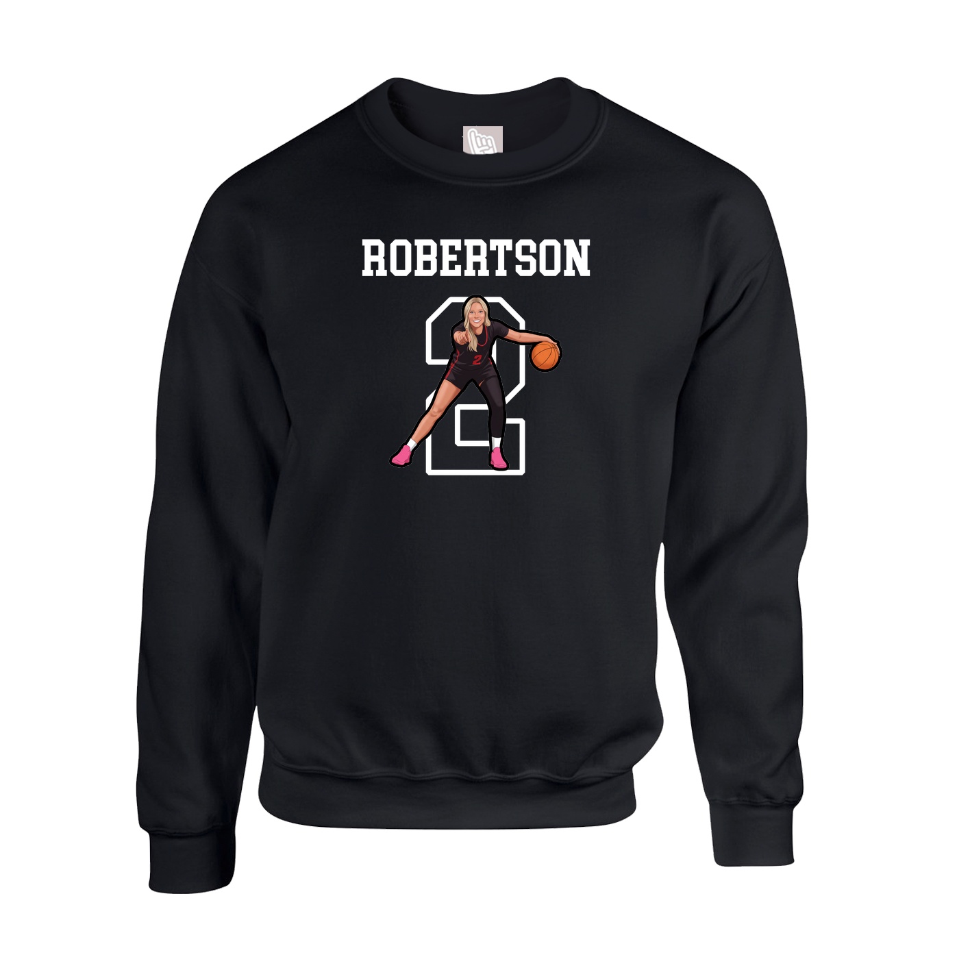 Fleece Crew — Shirsey in Black