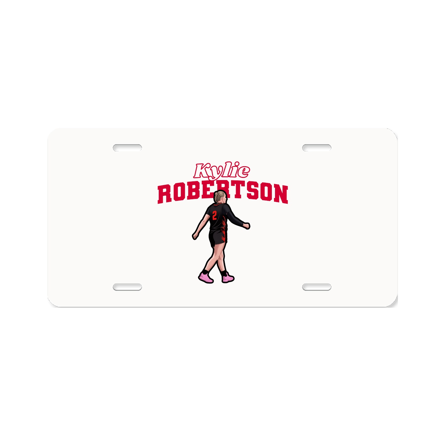 License Plate — Name Arch in Classic