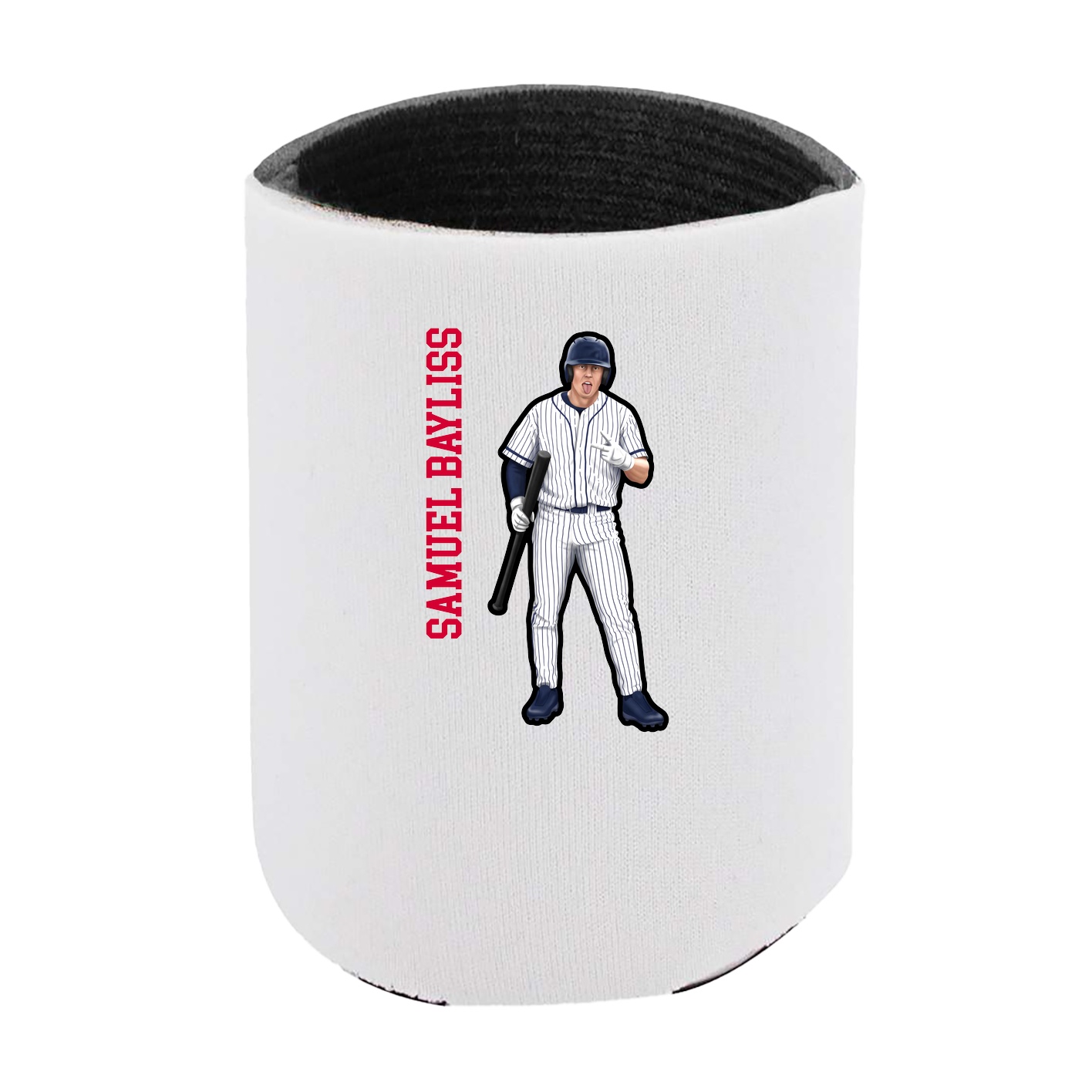 Can Holder — Name Vertical in White