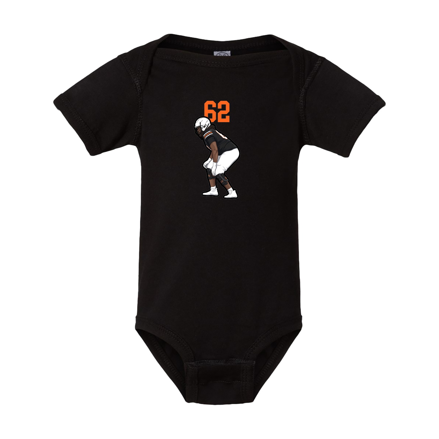 Baby Onesie — Number Top in Black