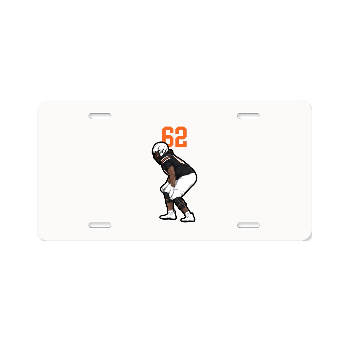 License Plate — Number Top in Classic