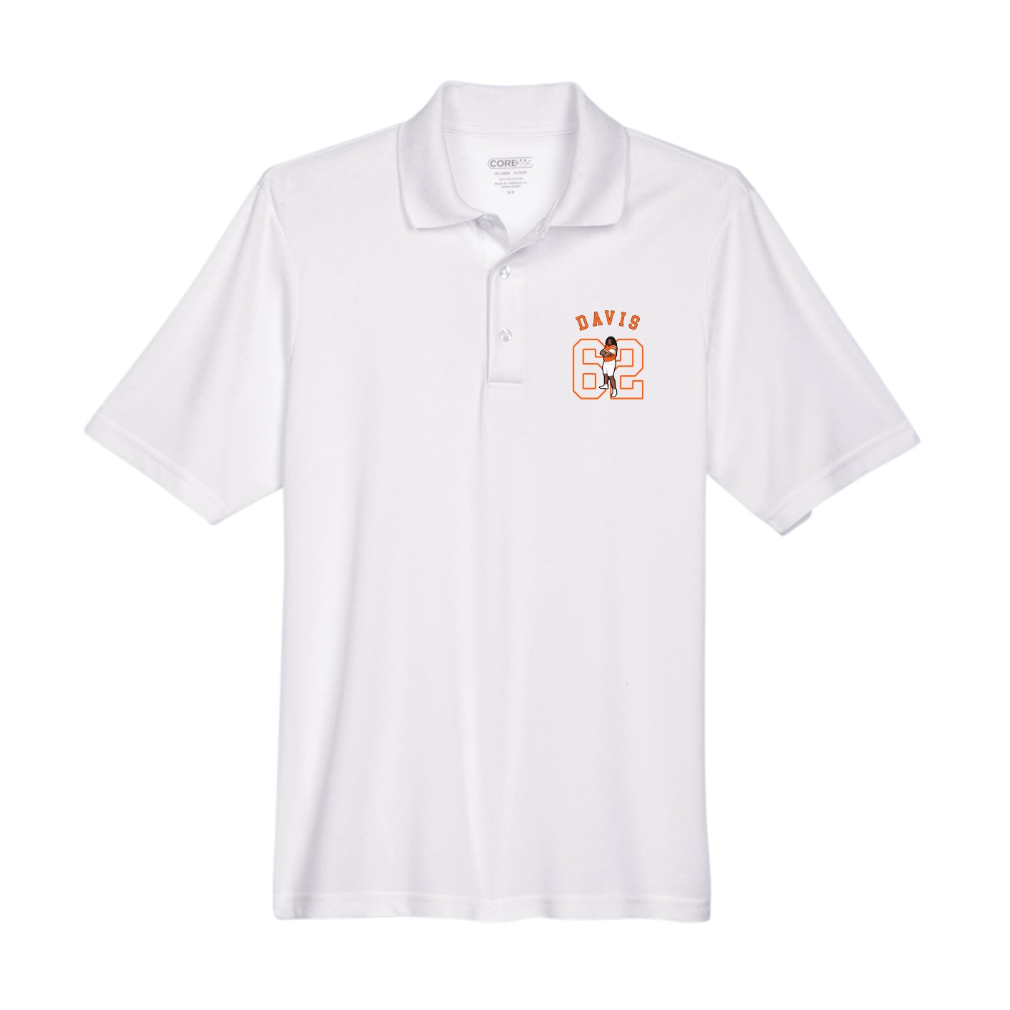 Performance Polo — Shirsey Arch in White