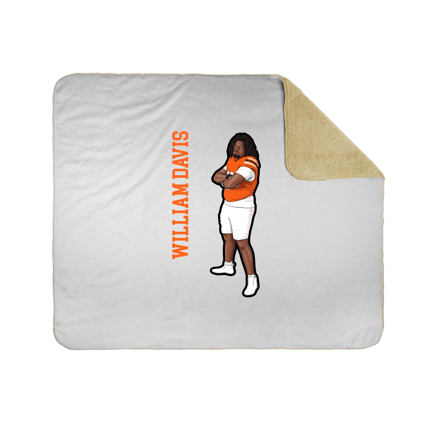 50x60 Sherpa Lined Throw Blanket