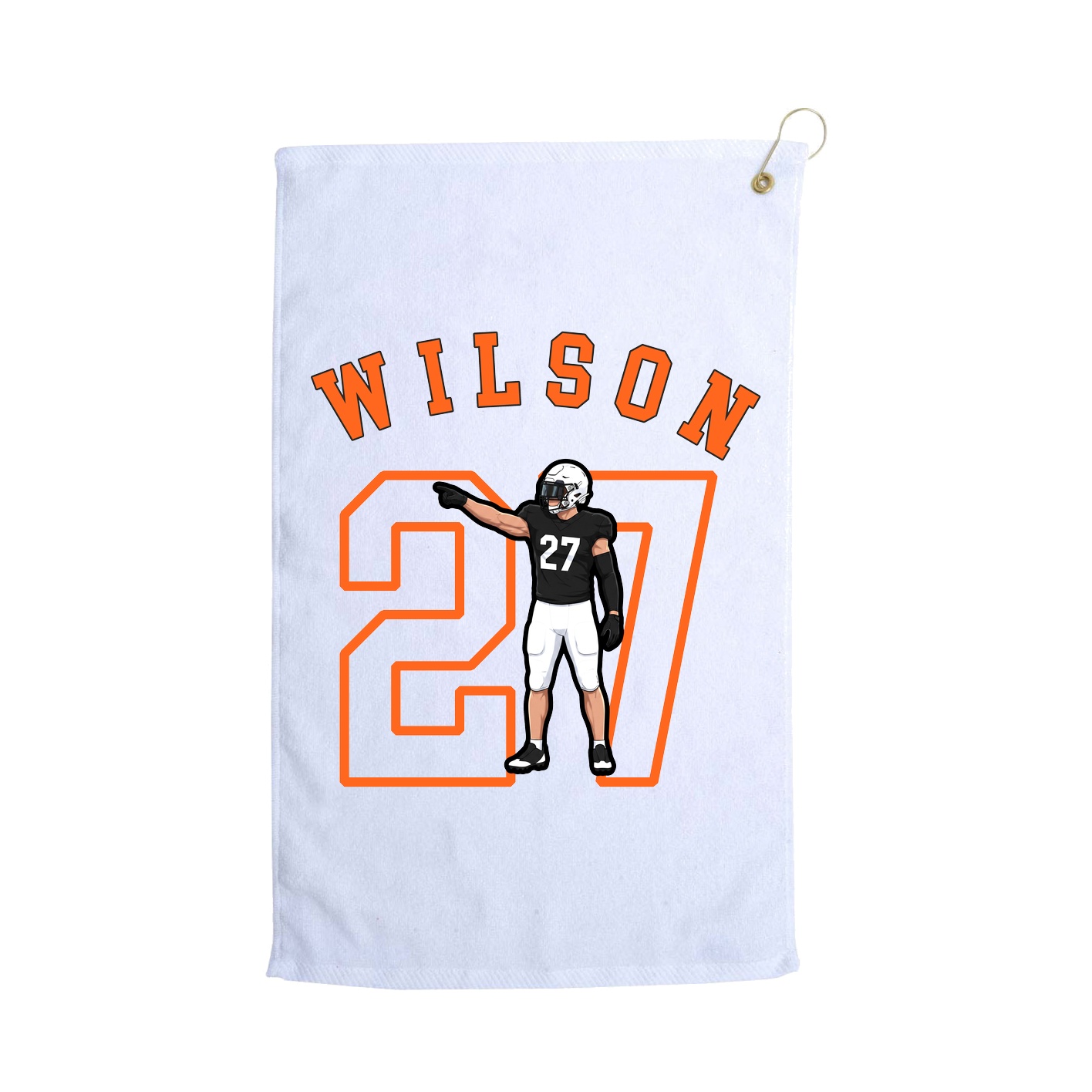Golf Towel — Shirsey Arch in White