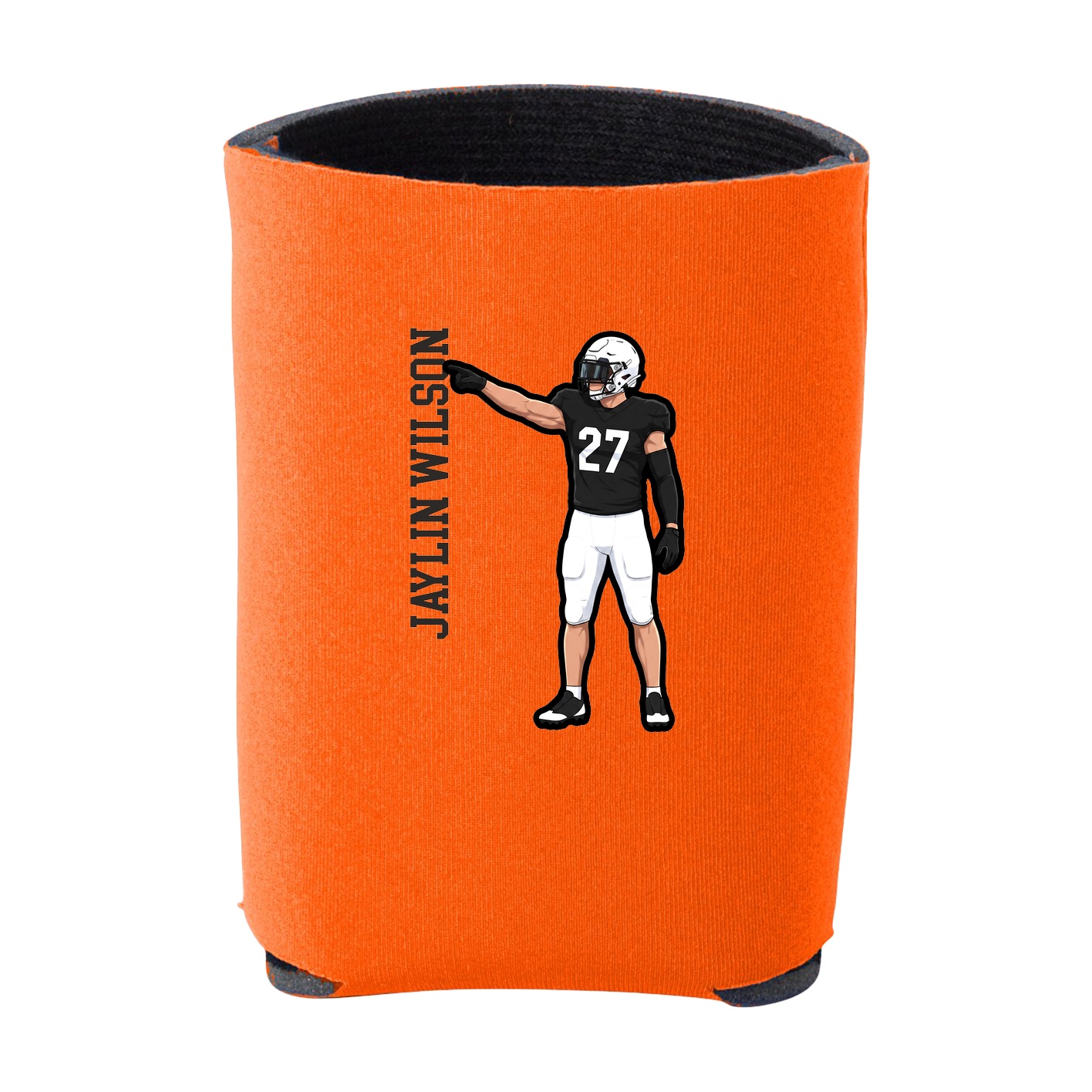 Can Holder — Name Vertical in Orange