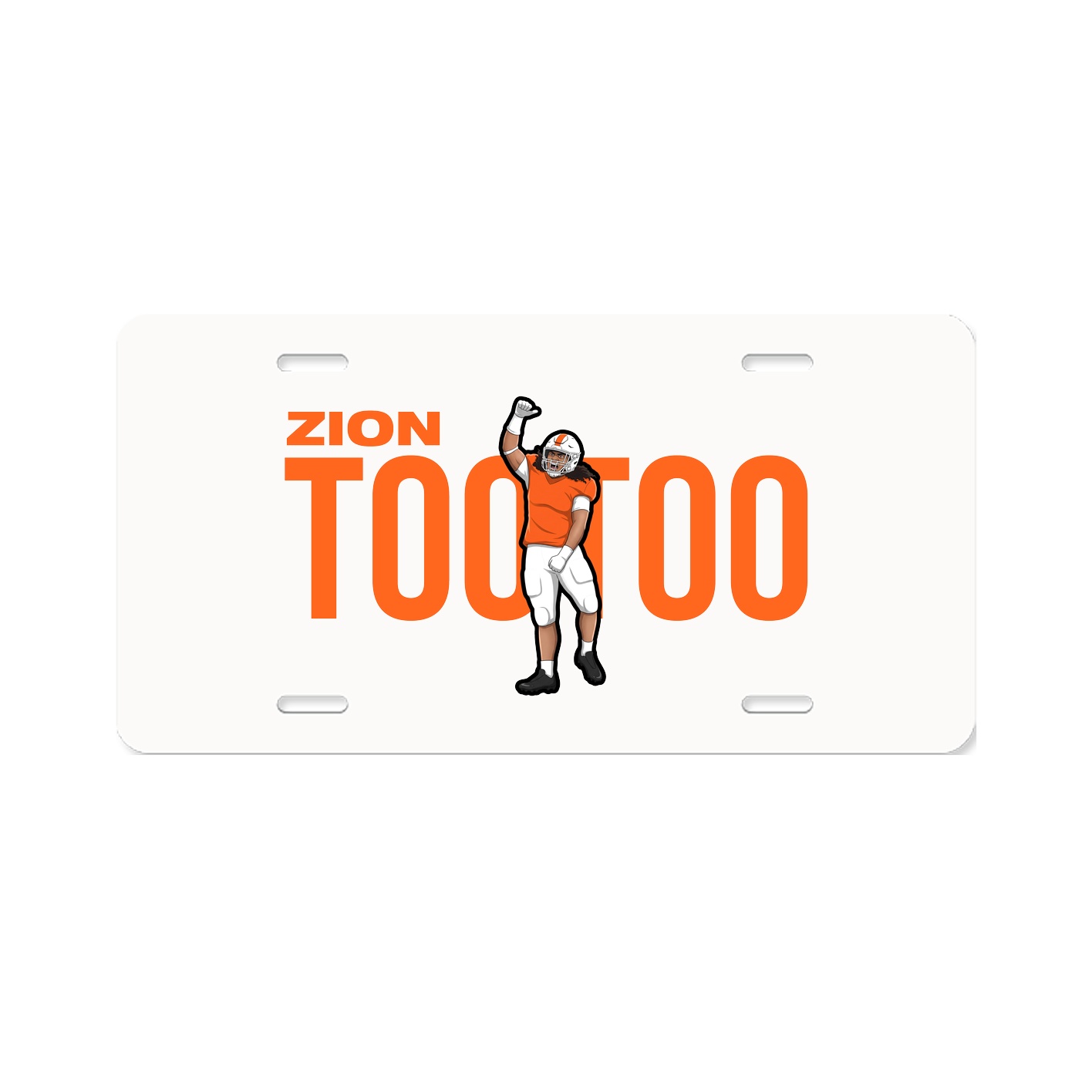 License Plate — Player Name in Classic