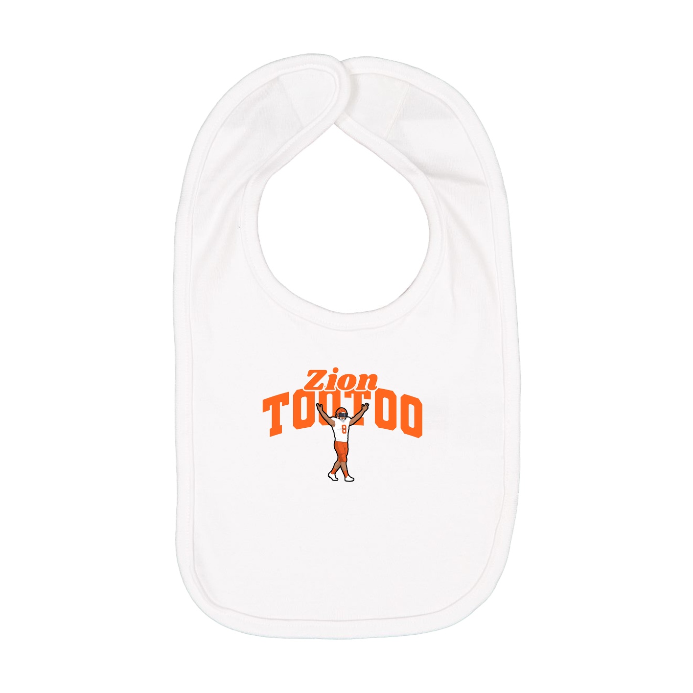 Infant Bib — Signature Arch in White