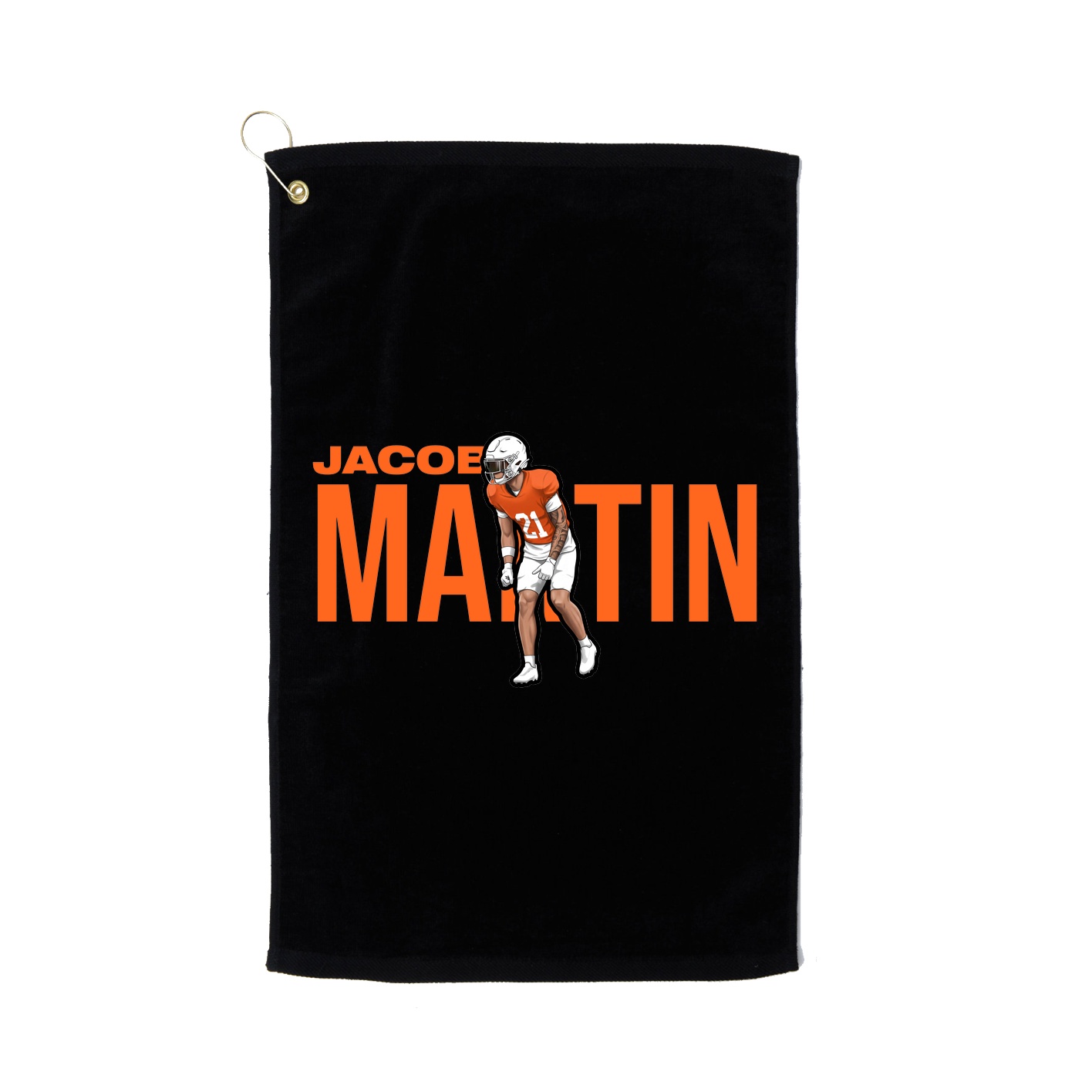 Golf Towel — Player Name in Black