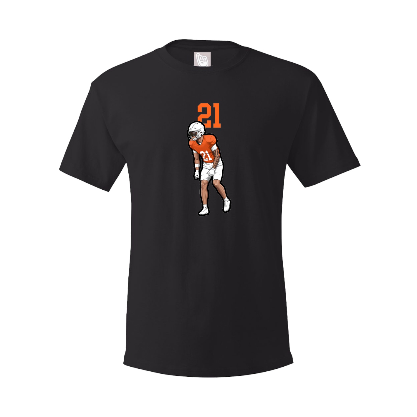 Youth Tee — Number Top in Black