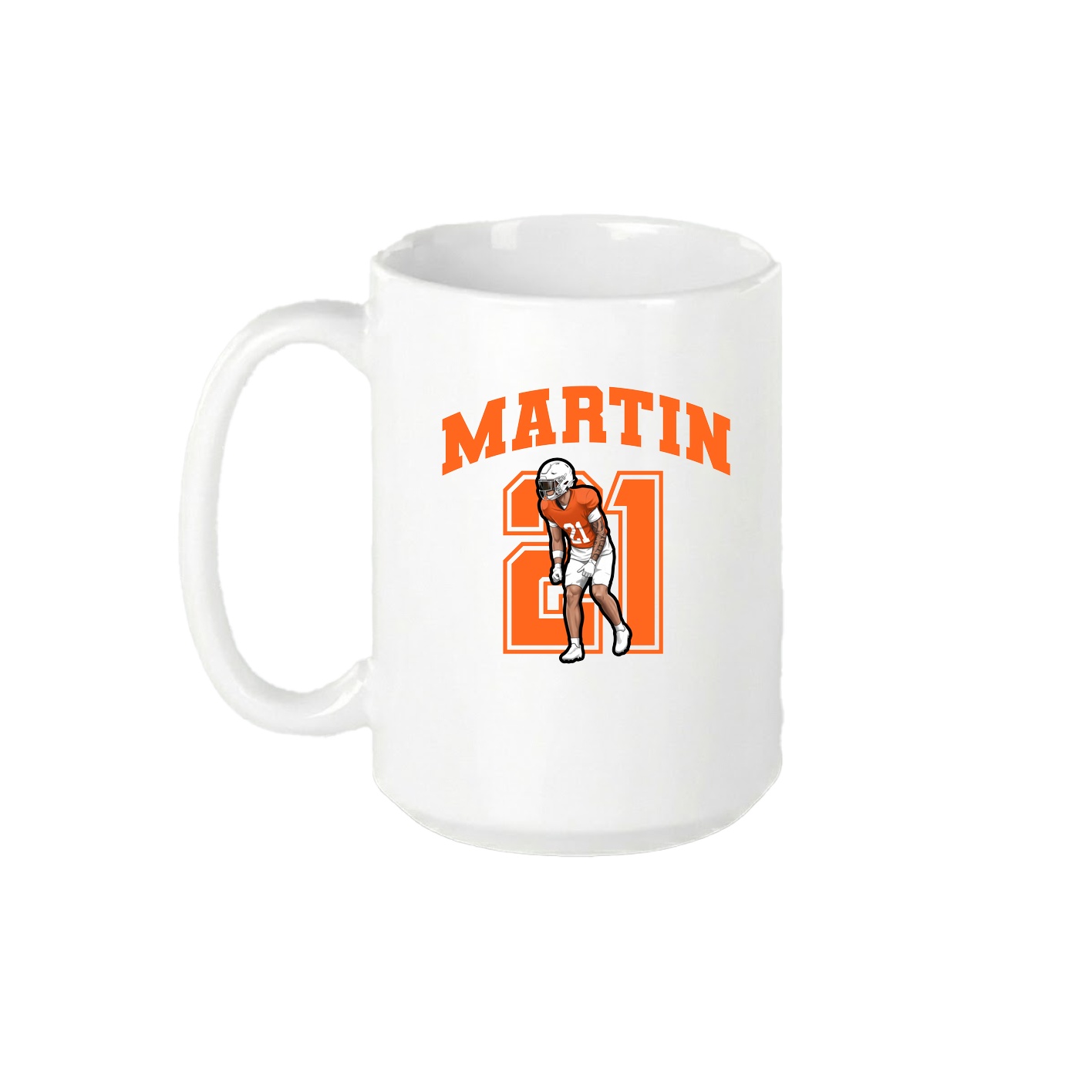 15oz Coffee Mug — Number in White