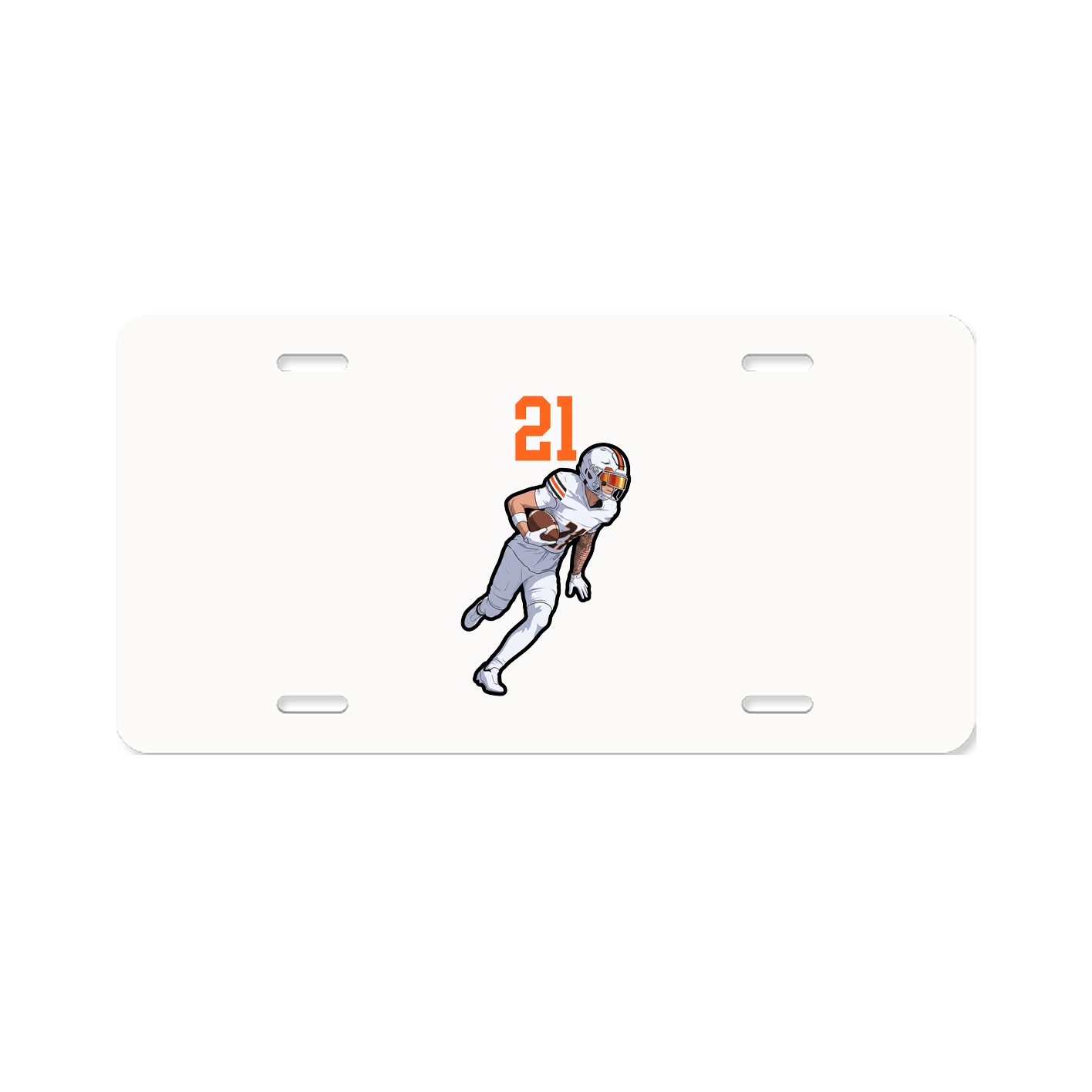 License Plate — Number Top in Classic