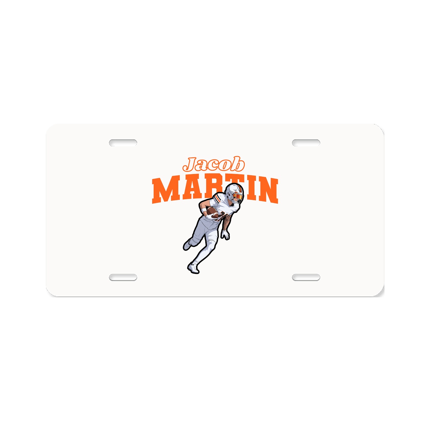License Plate — Name Arch in Classic